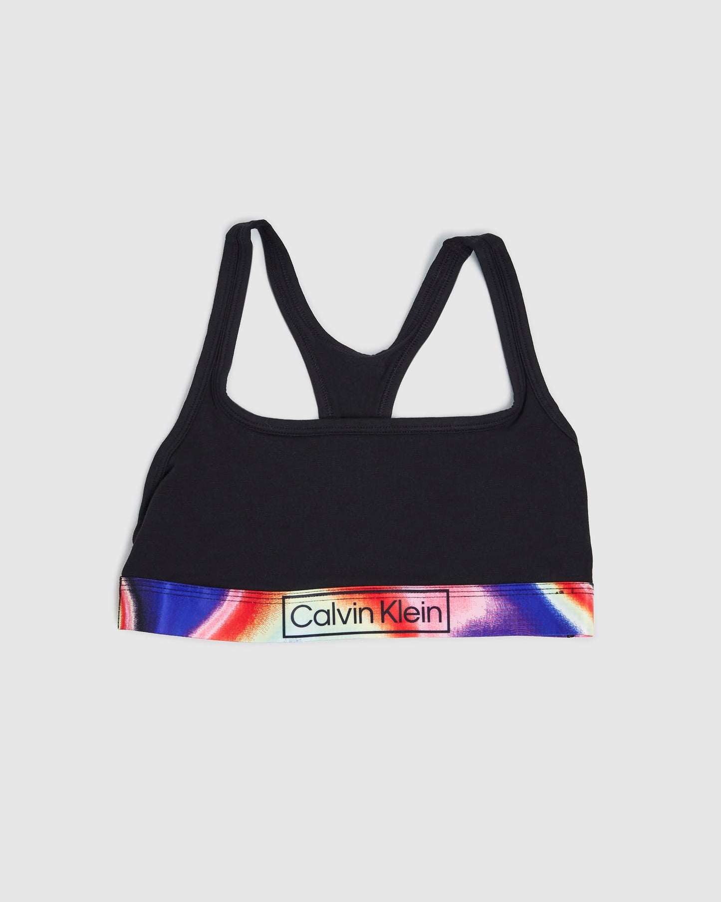 Reimagined Heritage Pride Cotton Unlined Bralette Black