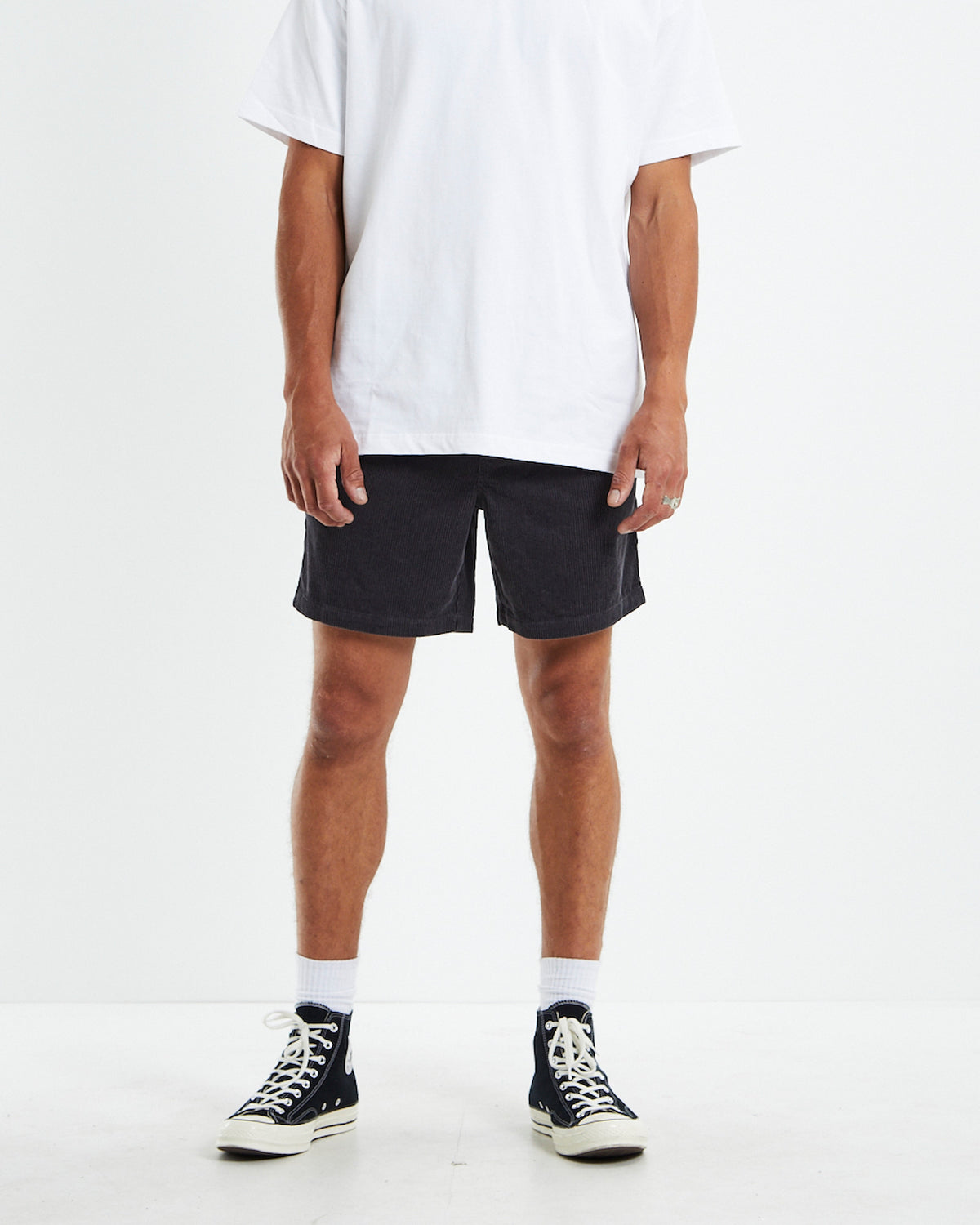 Bedford Cord Shorts CHARCOAL