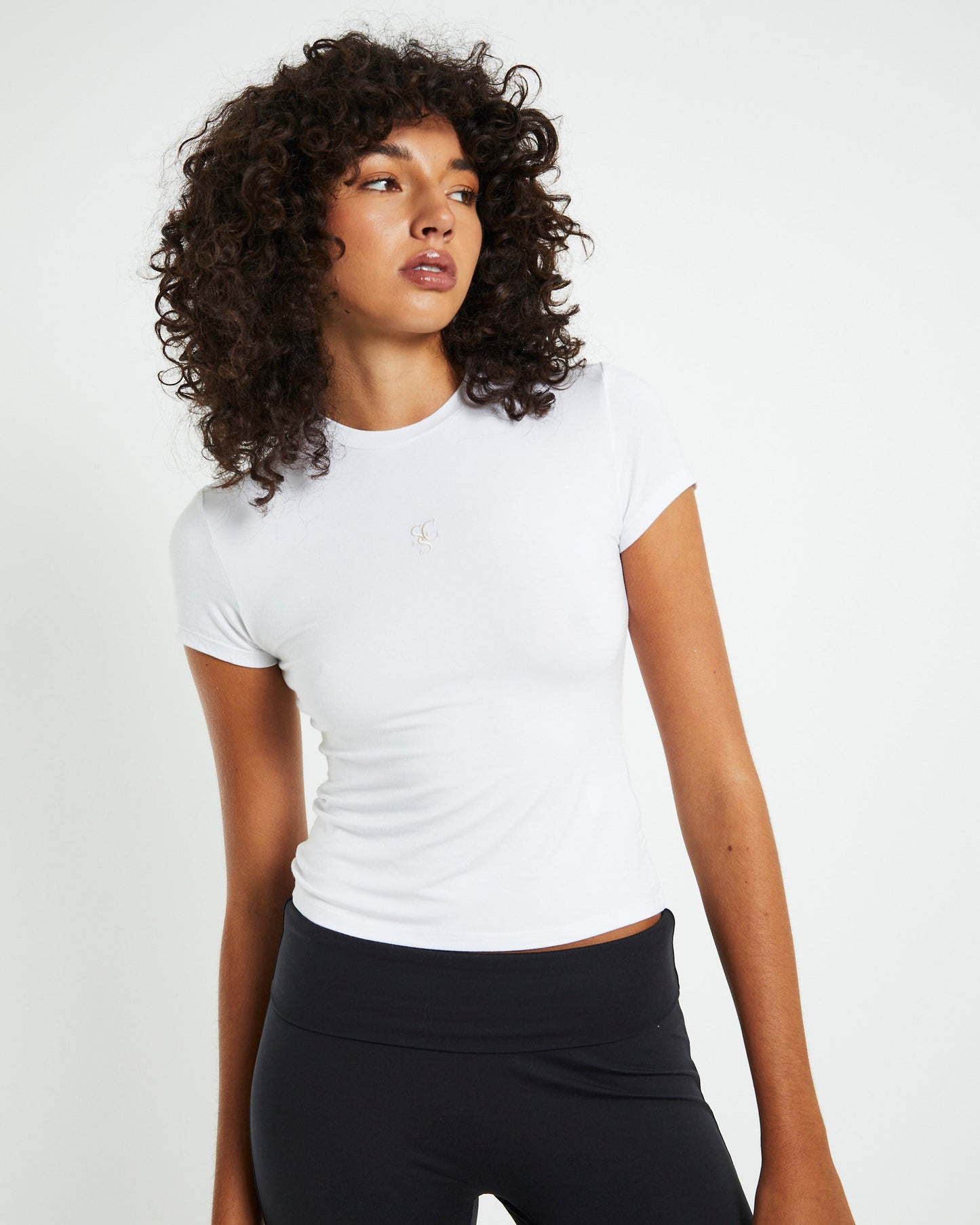 SCC Fitted Tee White