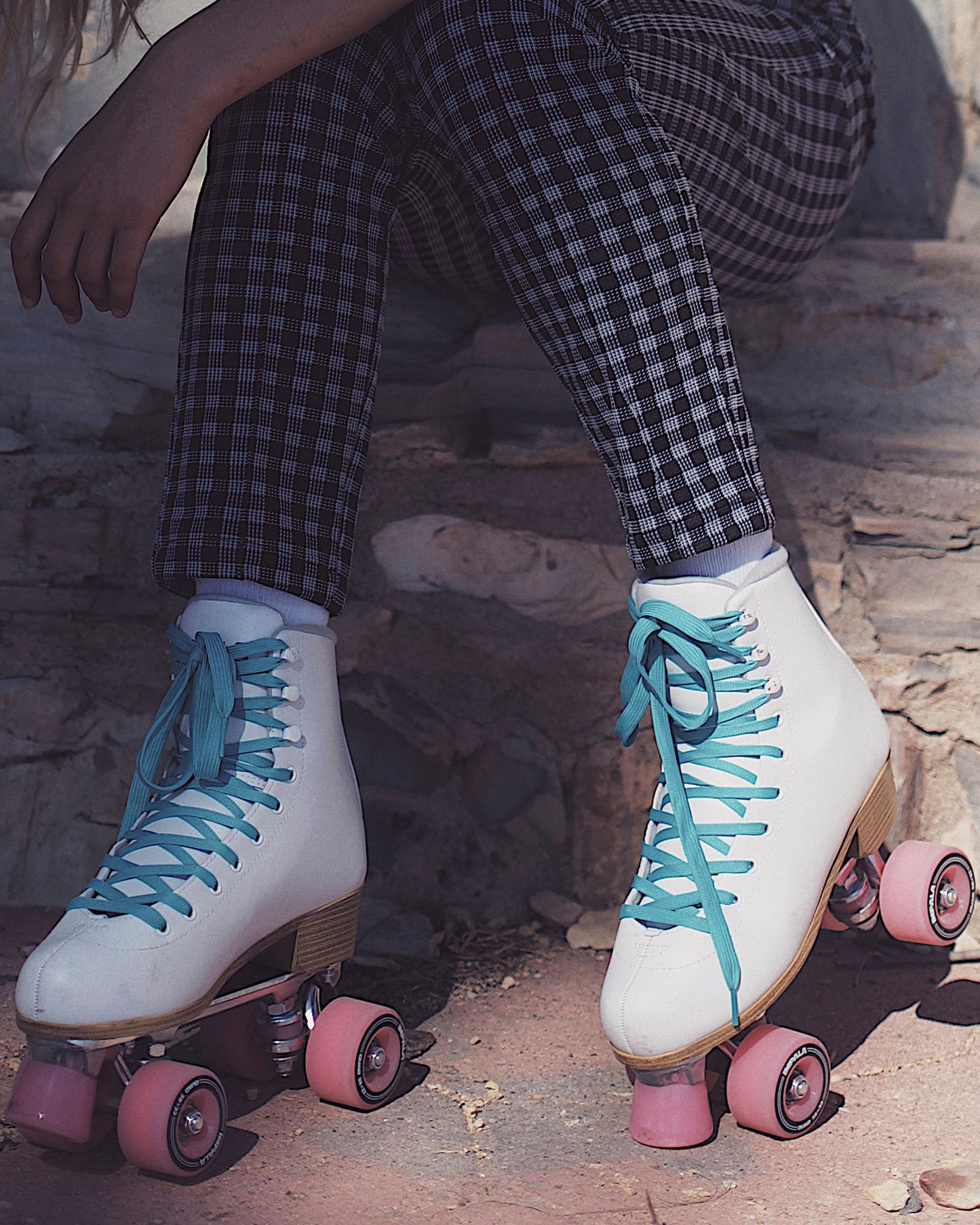 Quad Roller Skates White