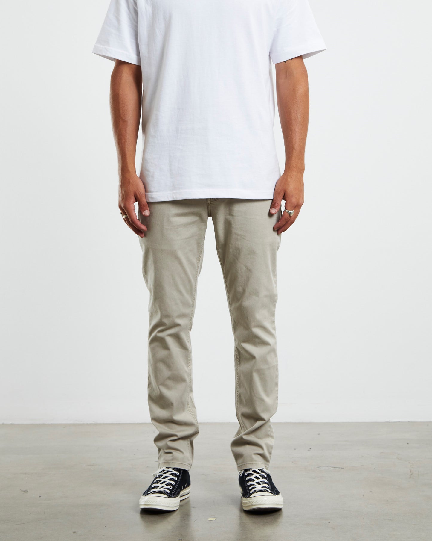 Preston Slim Chino Pants Bone