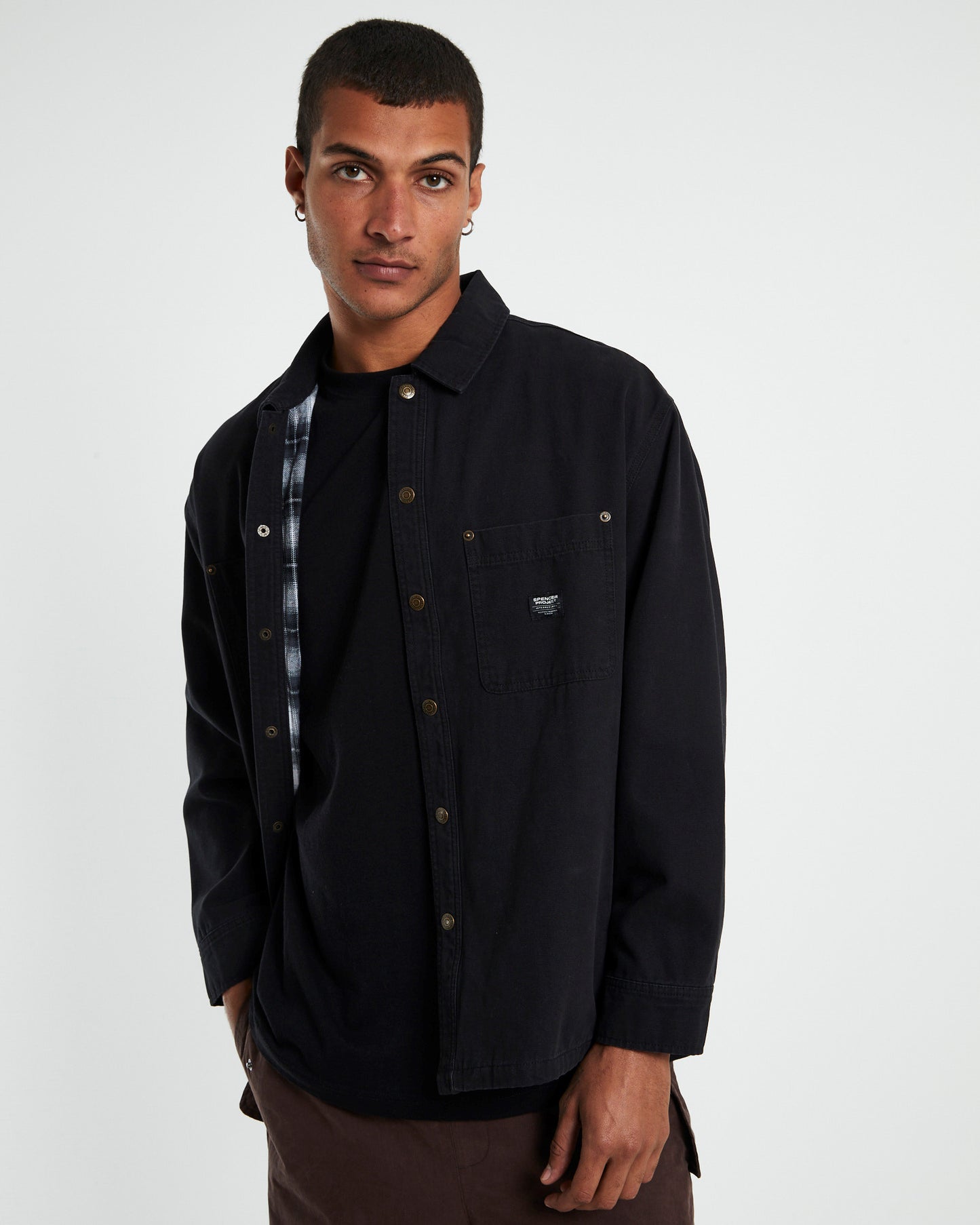 Newcastle Long Sleeve Shacket Black
