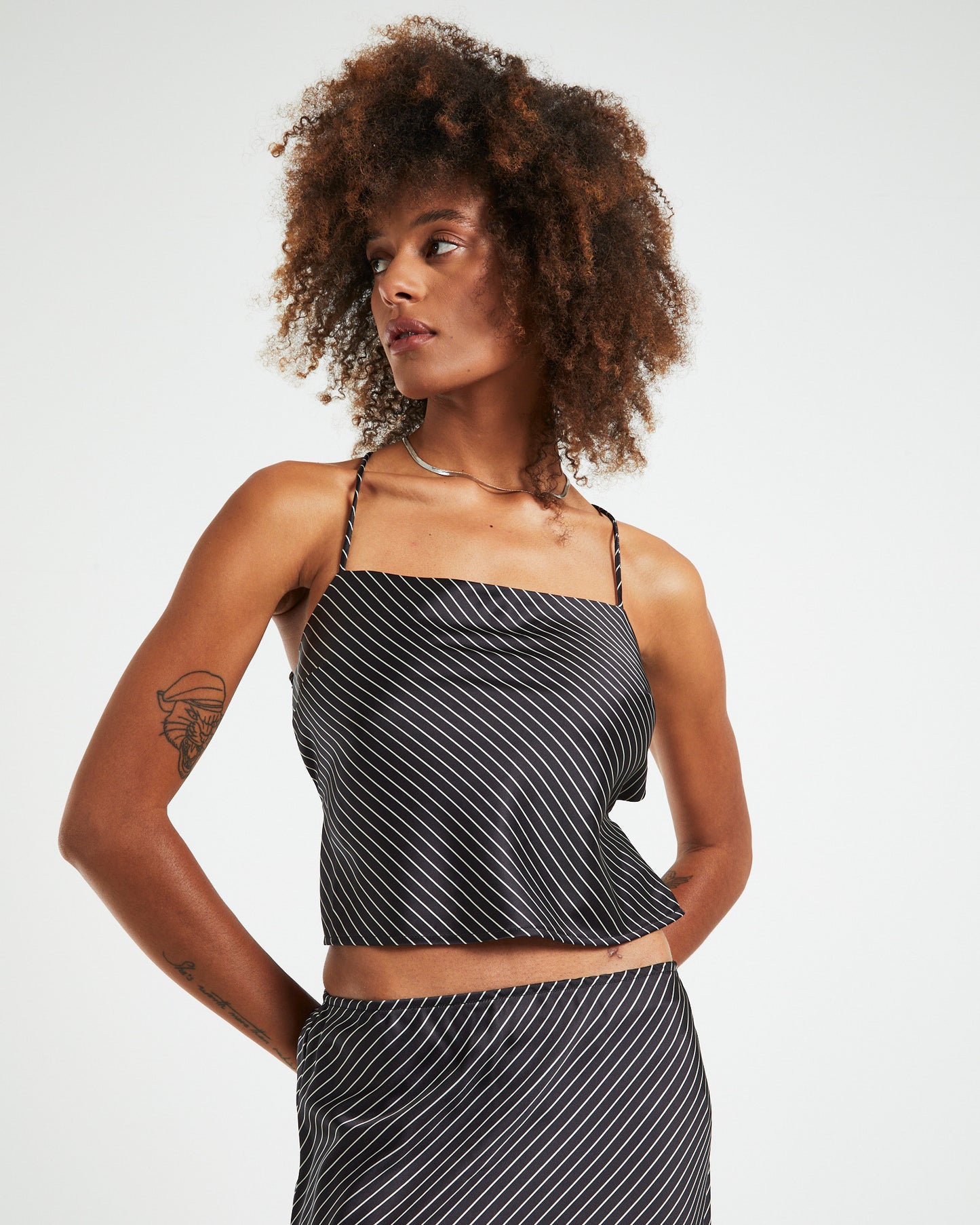 Gianna Satin Stripe Silky Cami