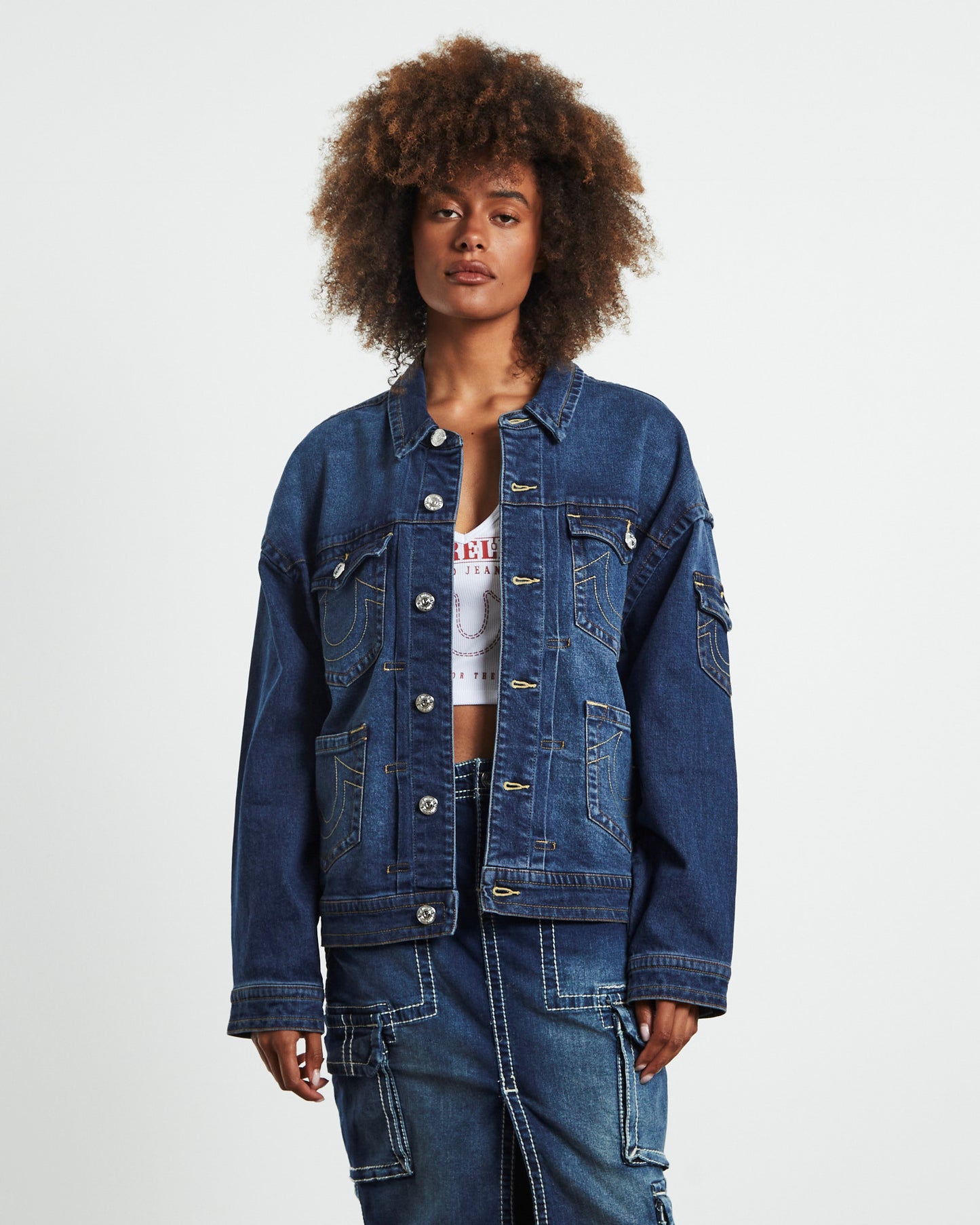 Oversized Jimmy Denim Jacket Blue