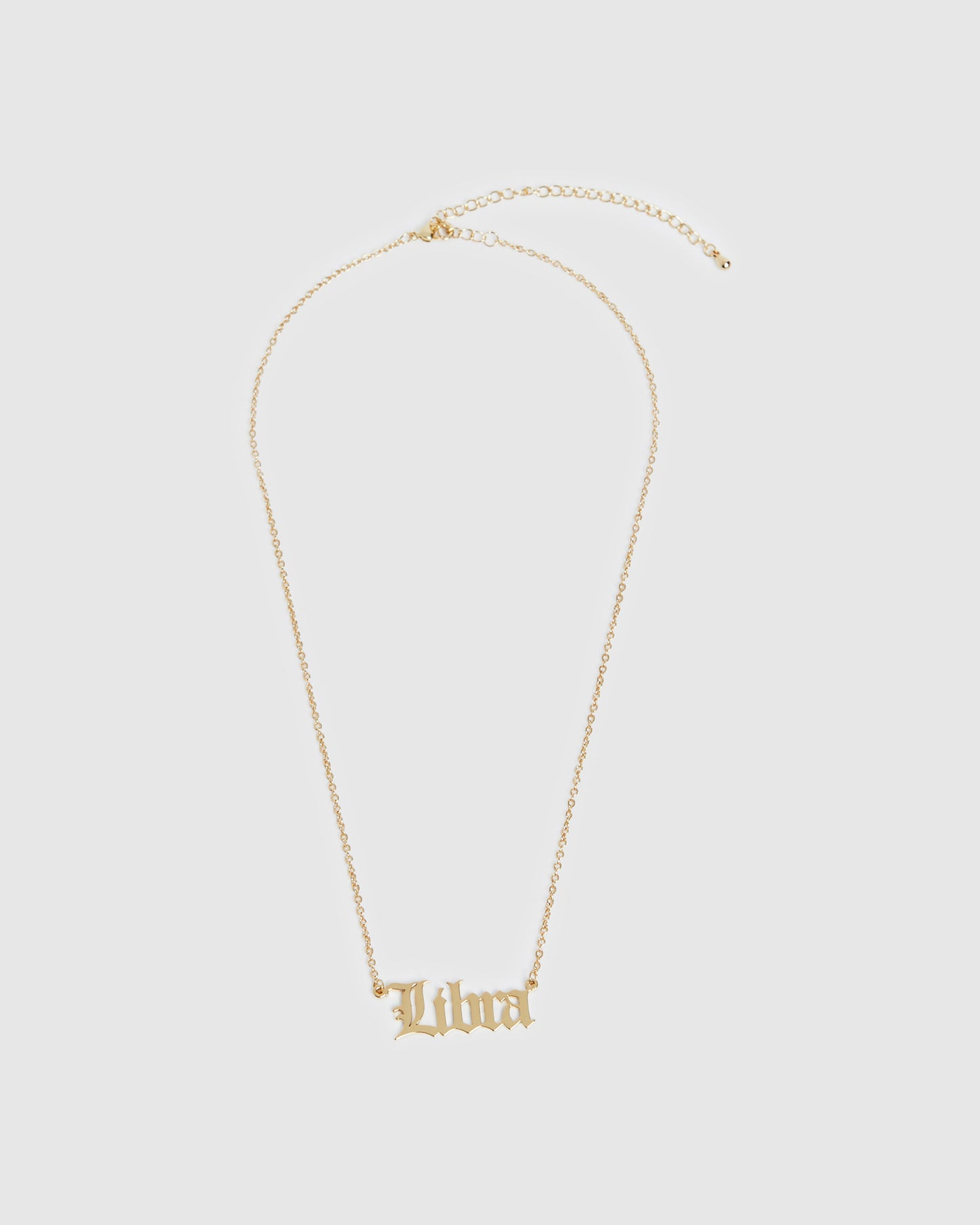 14k  Libra Star Sign Necklace
