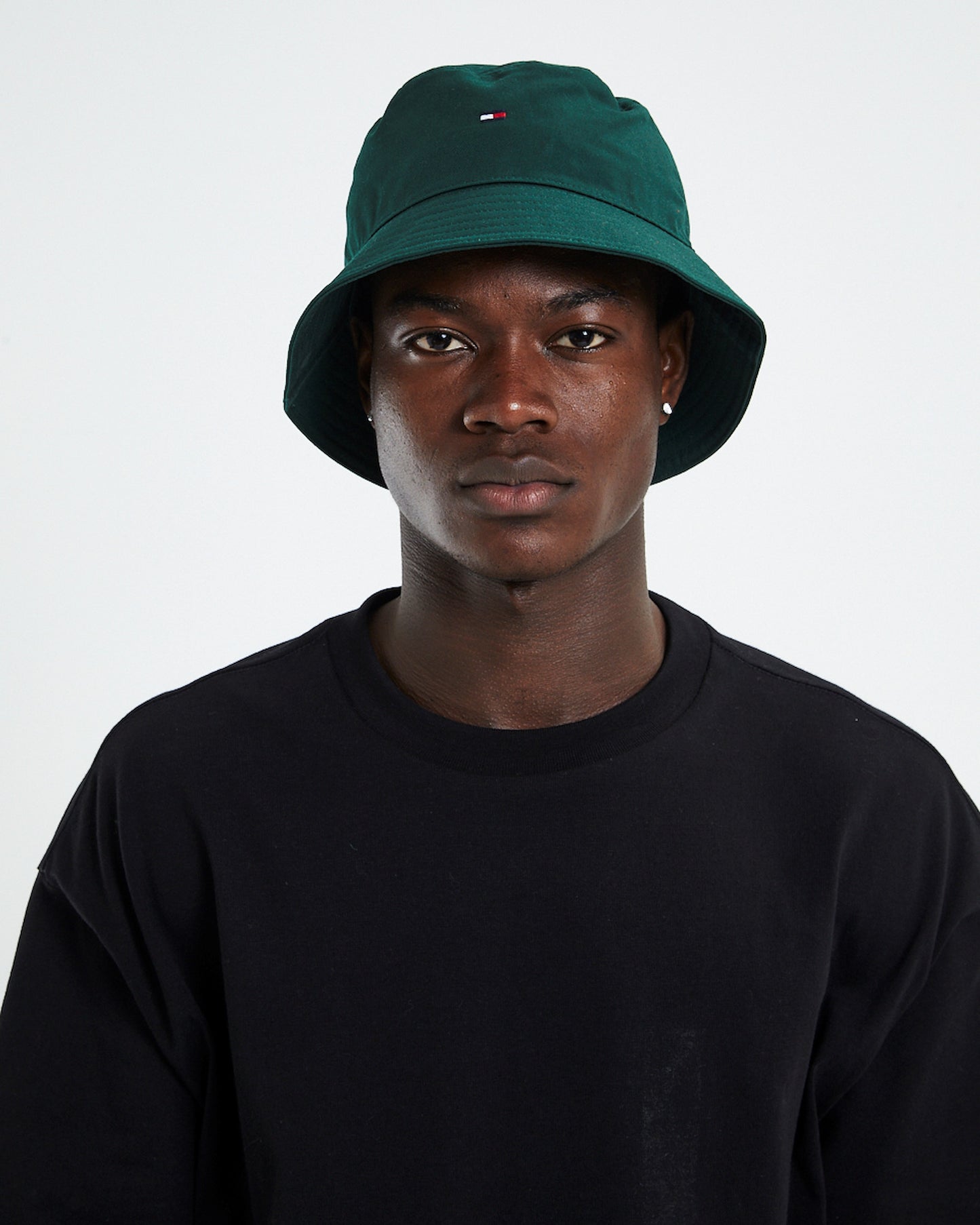 Essential Flag Bucket Hat Hunter Green