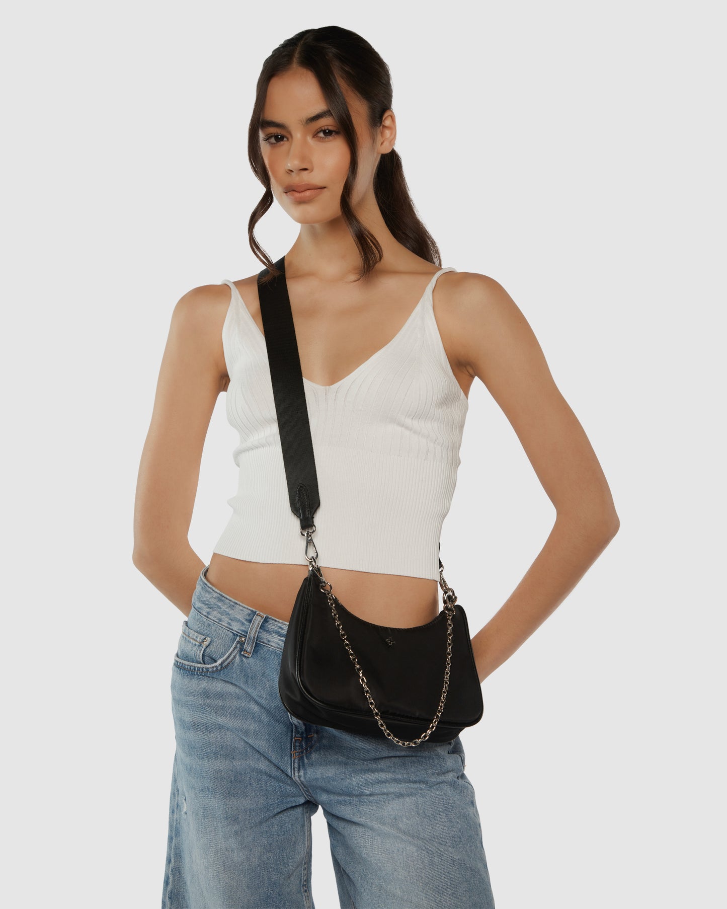 Paloma Handbag Pebble Black/Gold