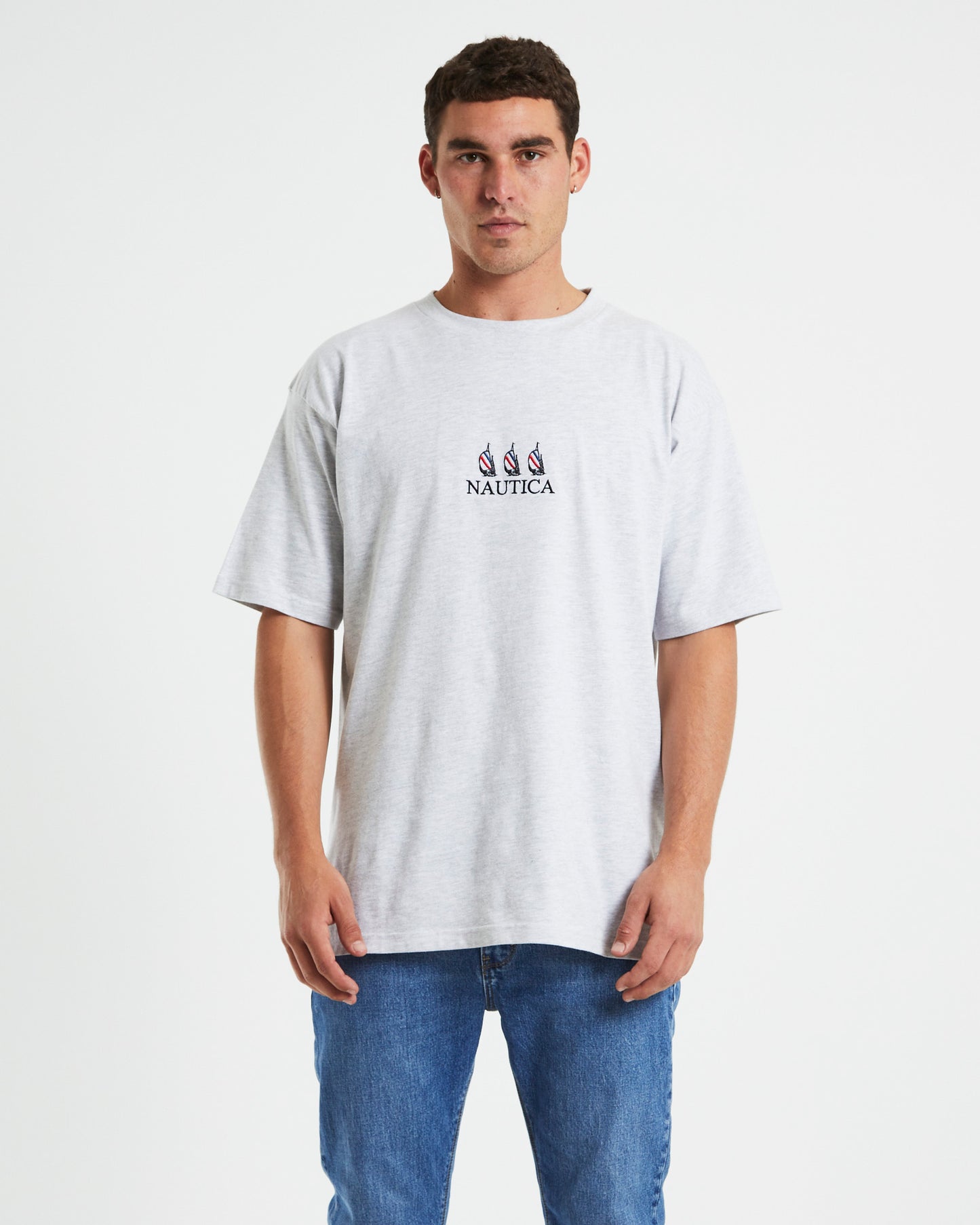 Lando Short Sleeve T-Shirt in Ice Marle Grey