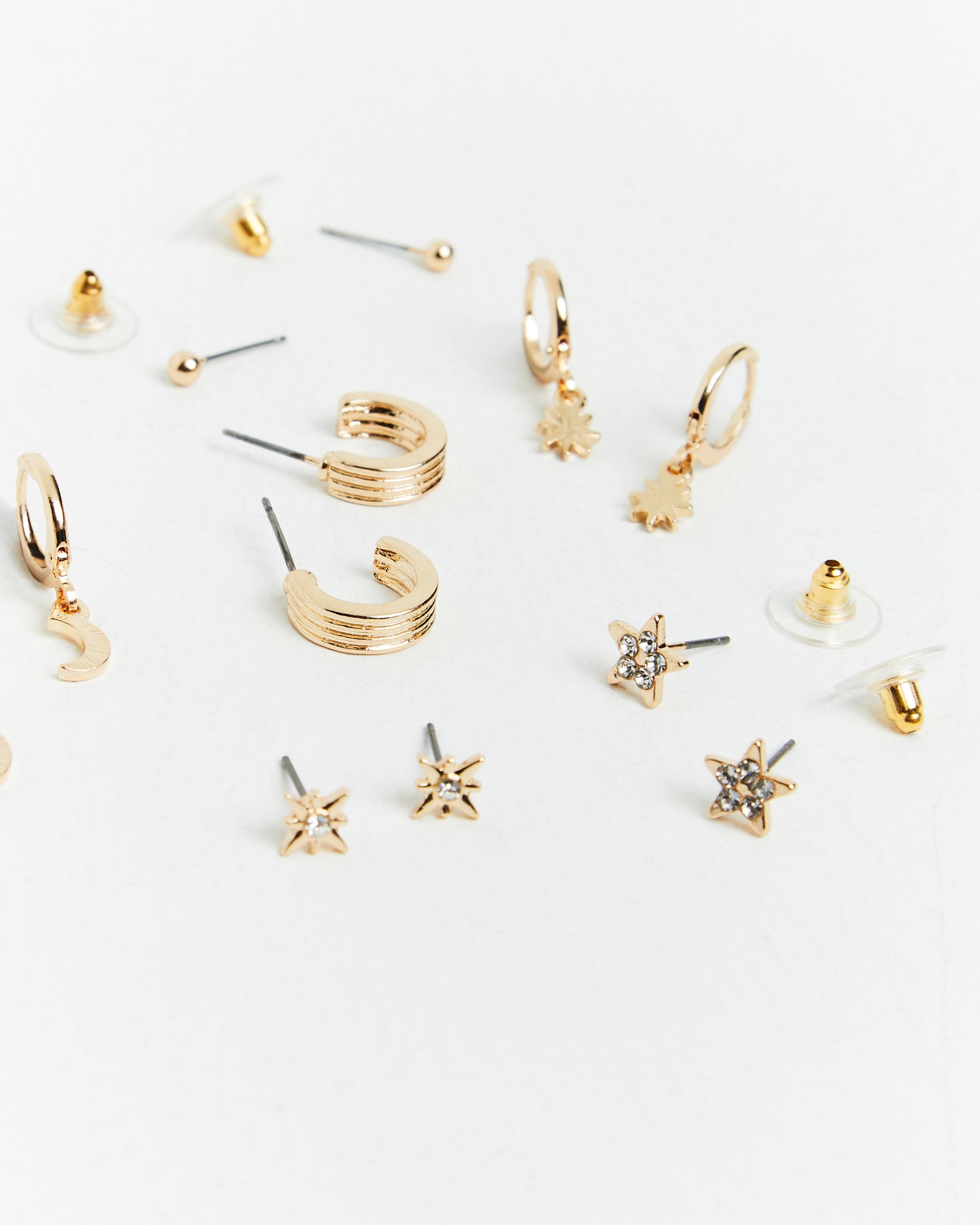 Lorena Earrings Pack in Gold