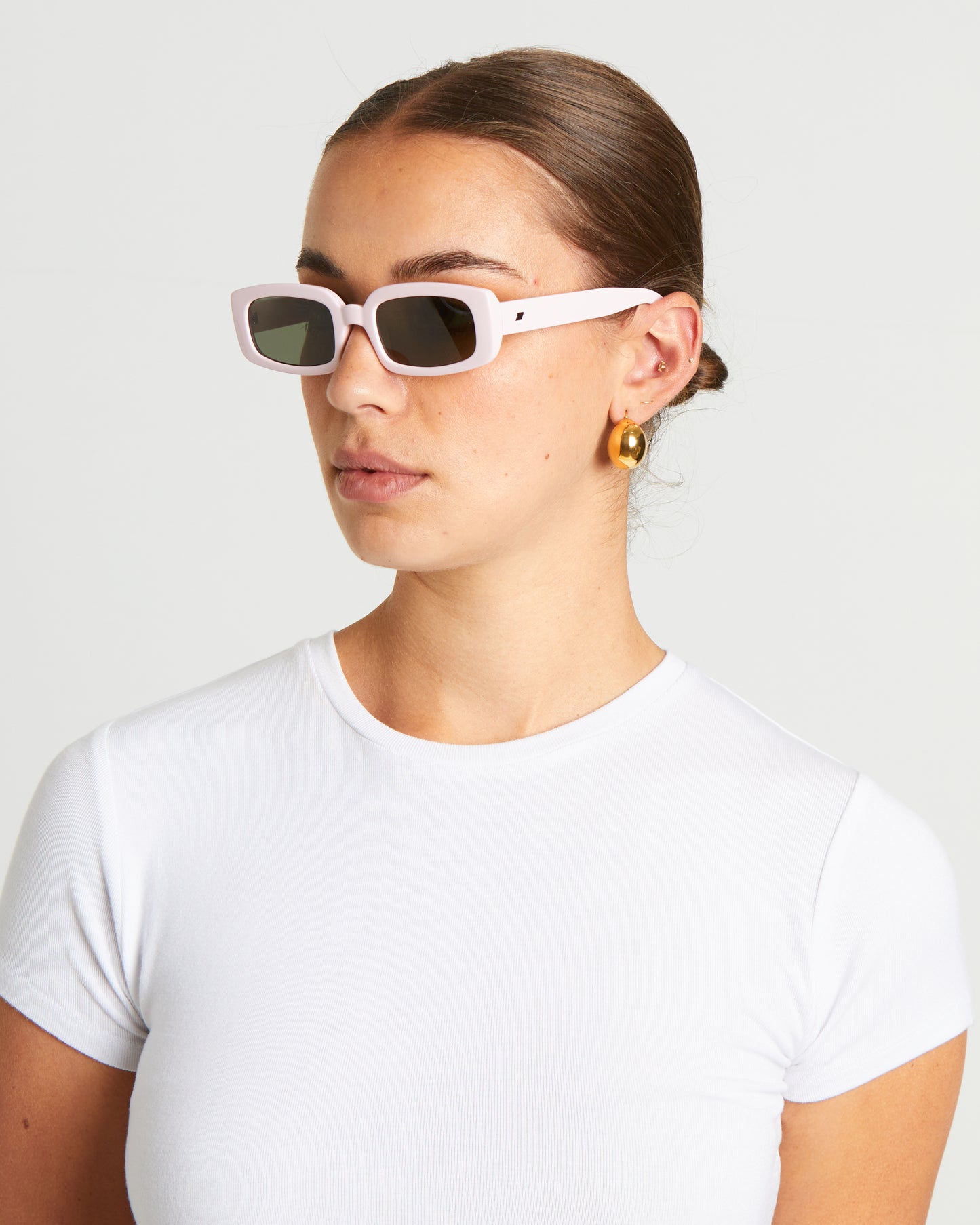 Dynamite Sunglasses in Pink Salt/Khaki Mono