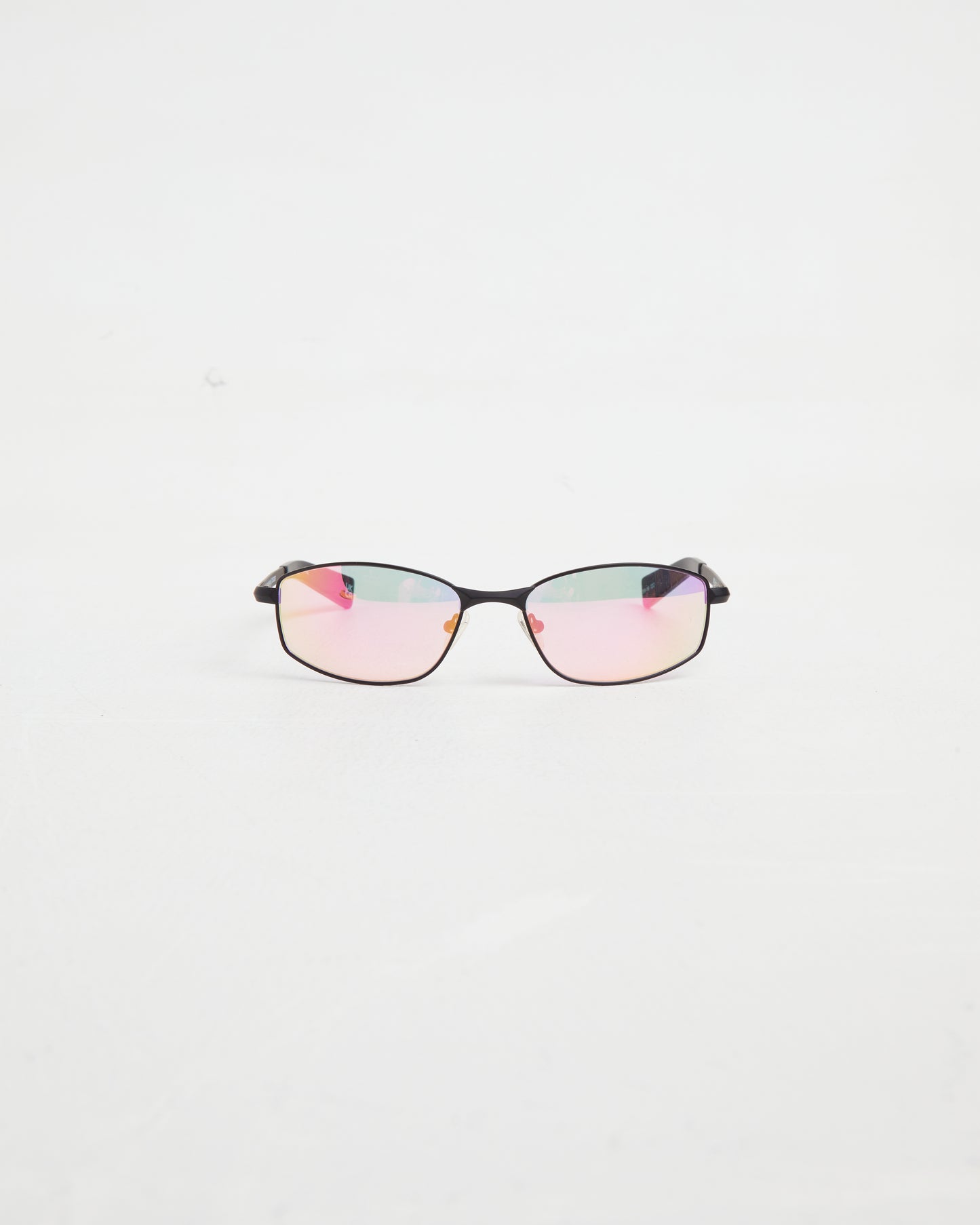 Star Beam Sunglasses in Matte Black/Pink Mirror