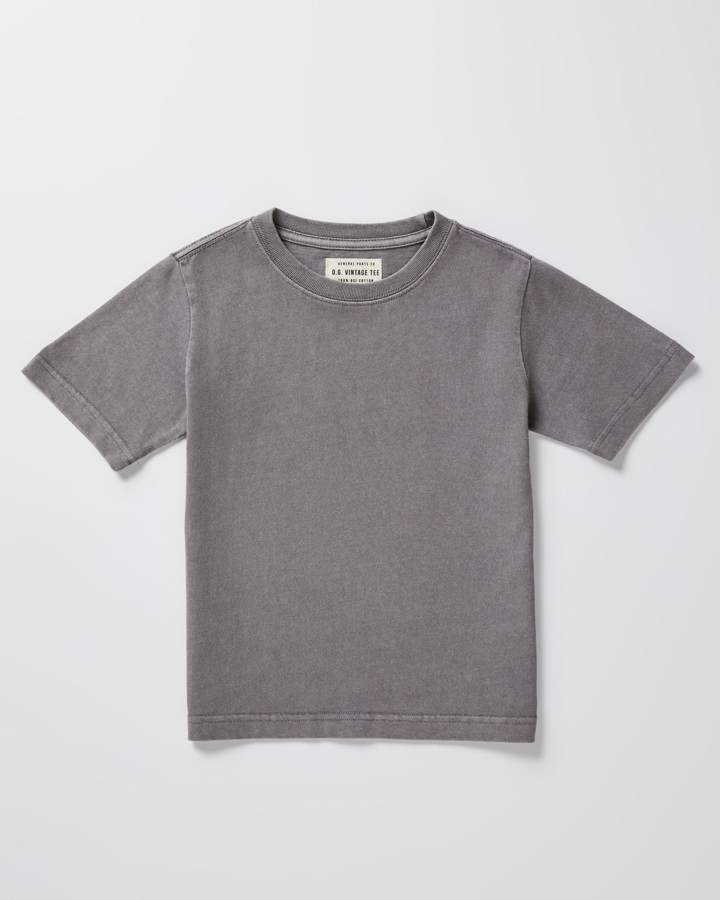 Boys OG Vintage Short Sleeve T-Shirt Pewter Grey