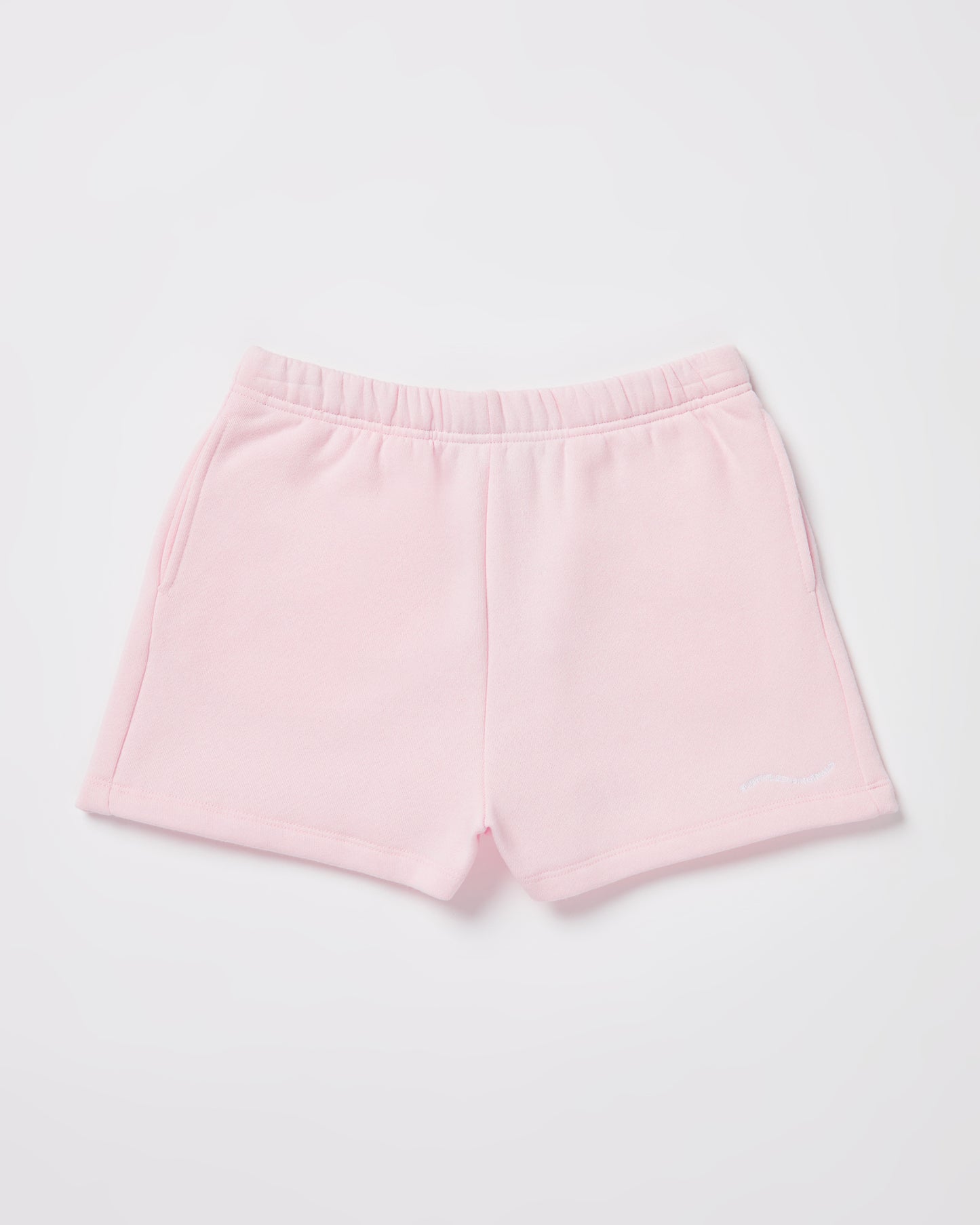 Teen Girls Pull On Fleece Shorts in Ballet Pink