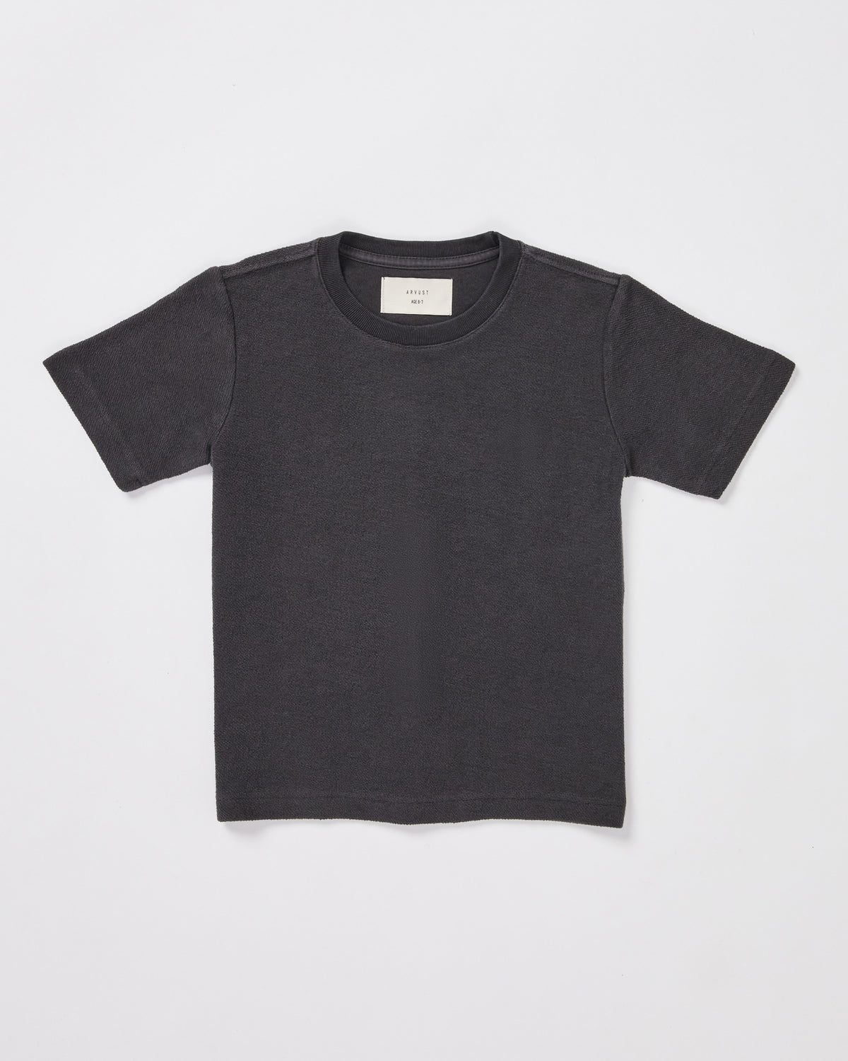 Boys Ramona Linen Short Sleeve T-Shirt in Black BLACK
