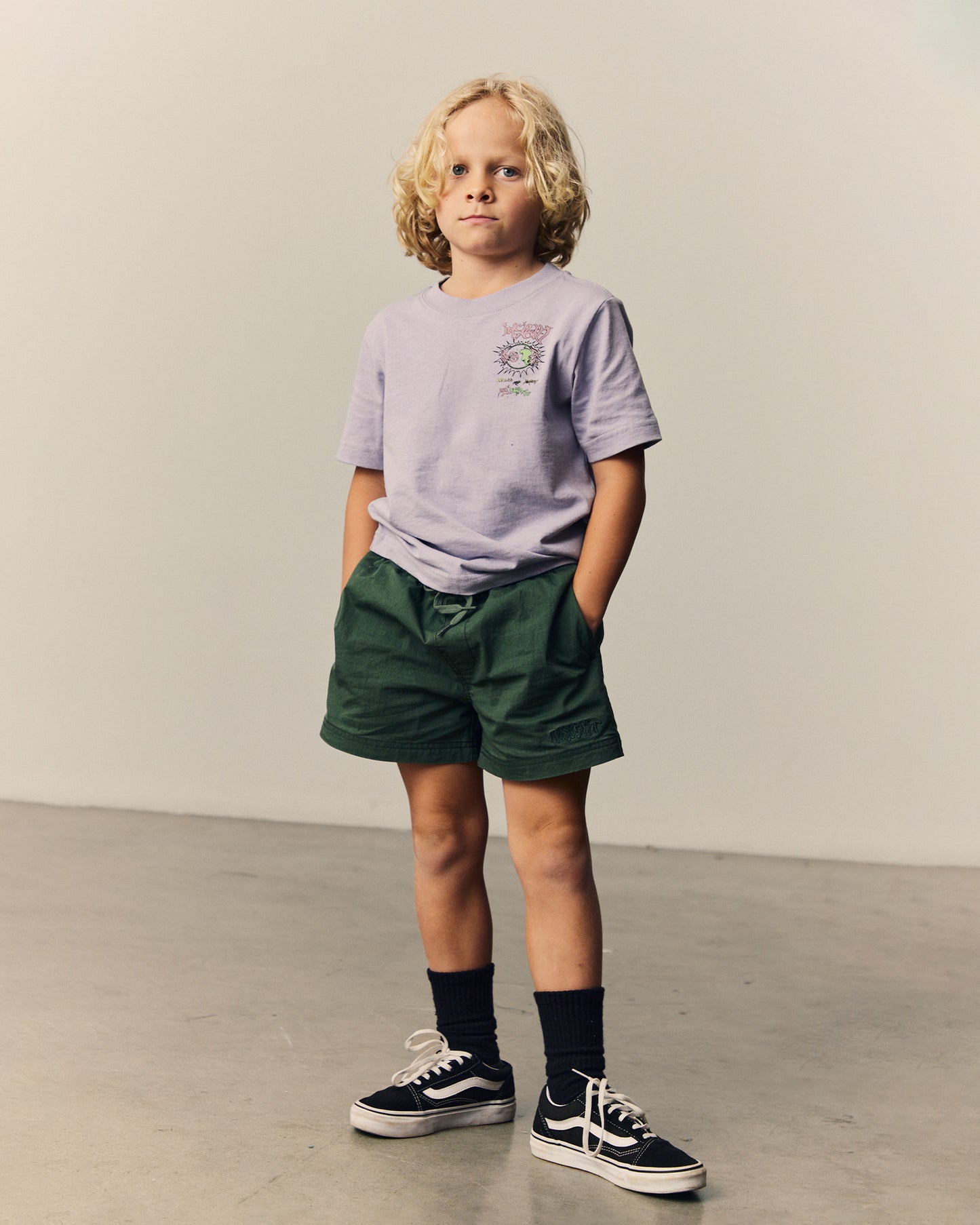 Teen Boys Dive Boardshort in Green