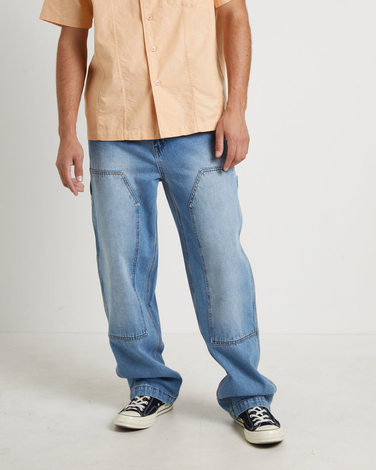 Double Knee Carpenter Pants in Vintage Wash VINTAGE WASH