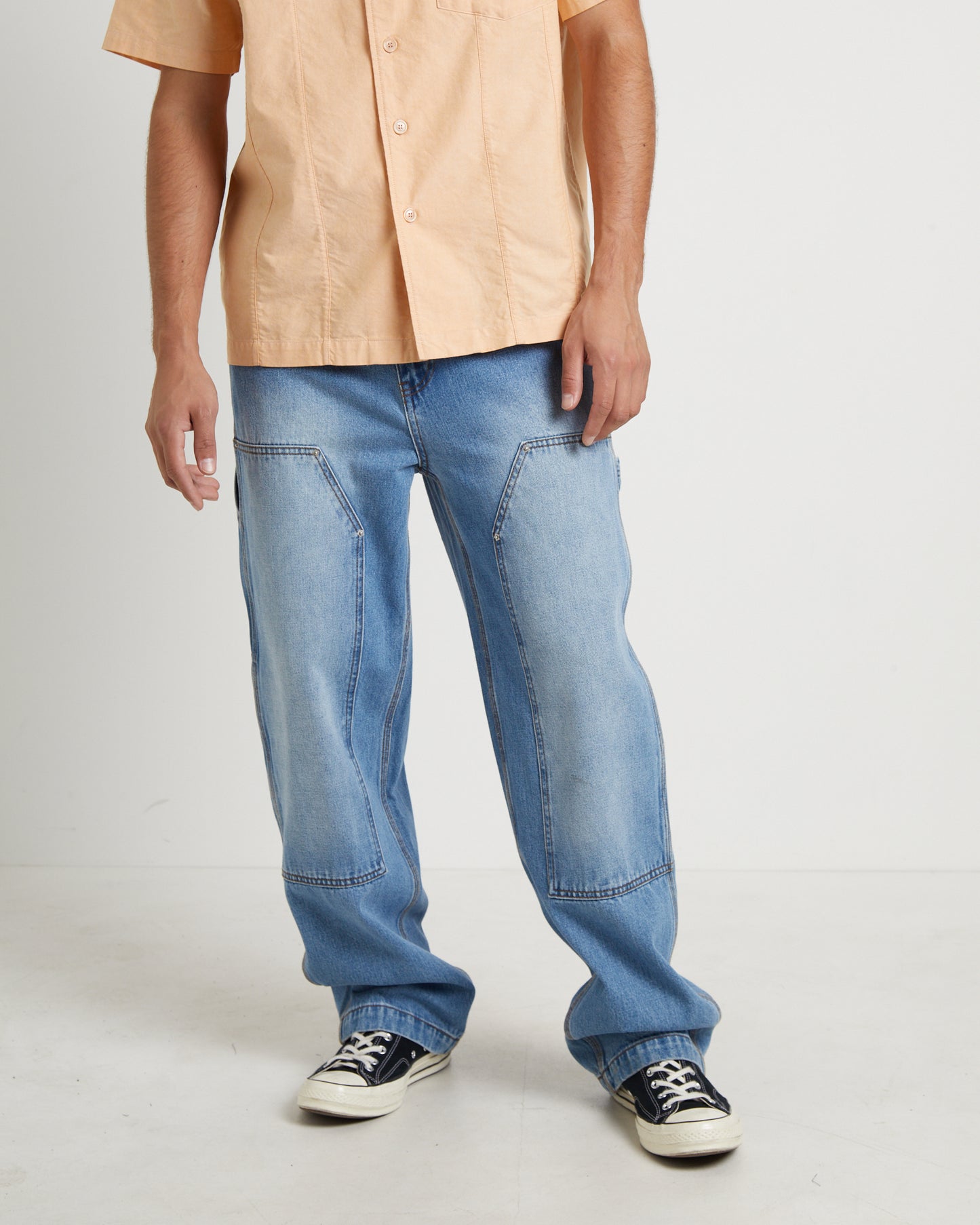 Double Knee Carpenter Pants in Vintage Wash