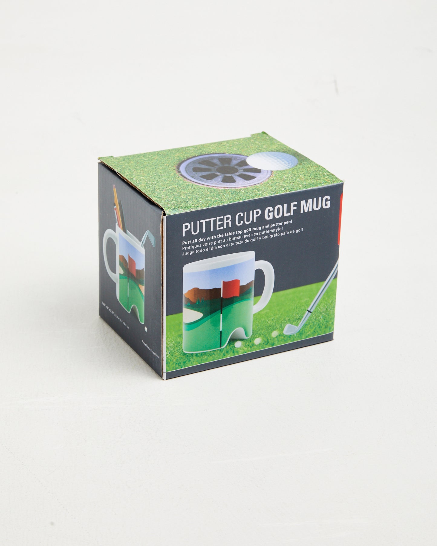 Putter Cup Gold Mug With Pen