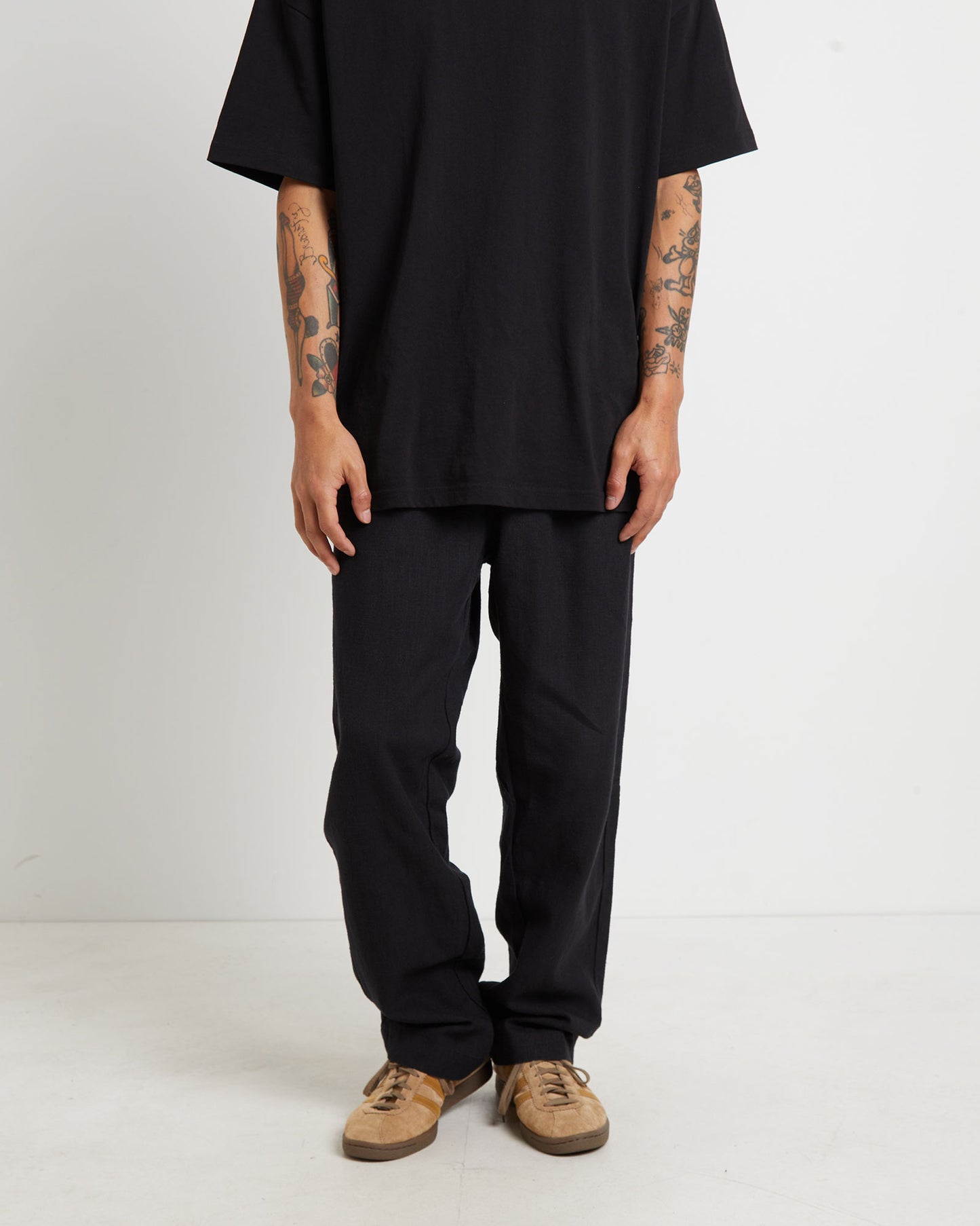 Harrow Pleat Linen Pants