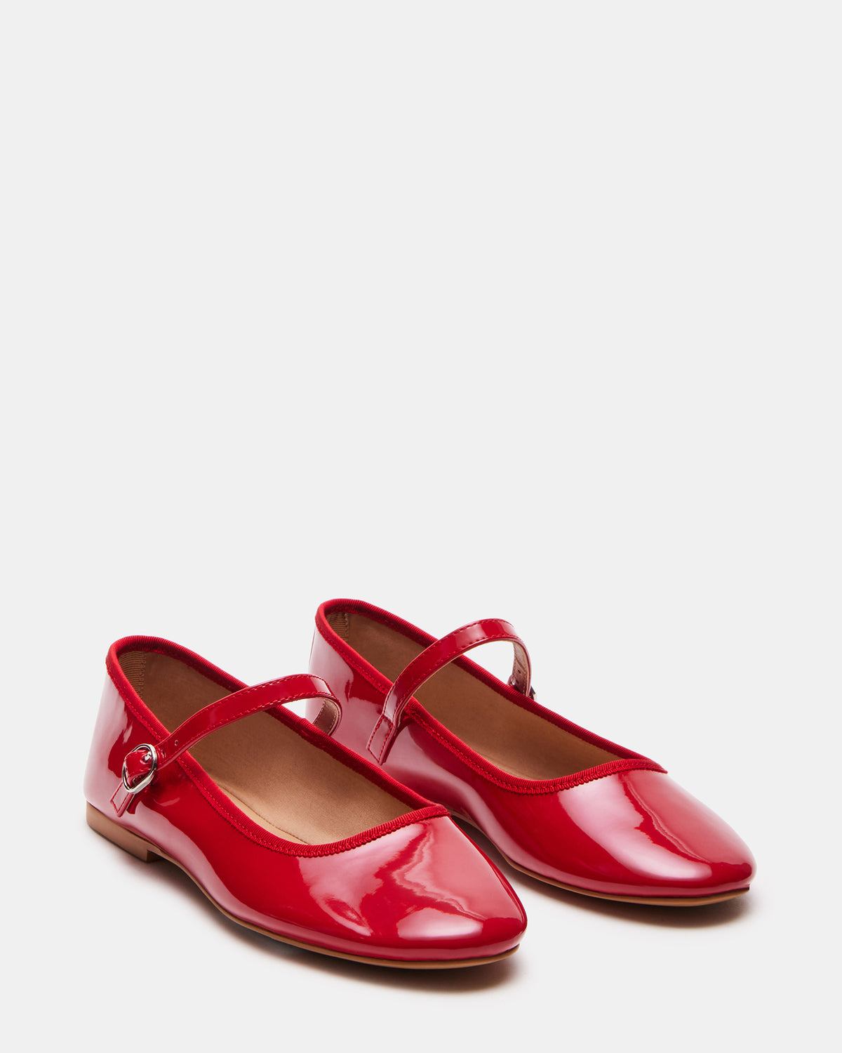 Vinetta Flats in Red Patent RED PATENT