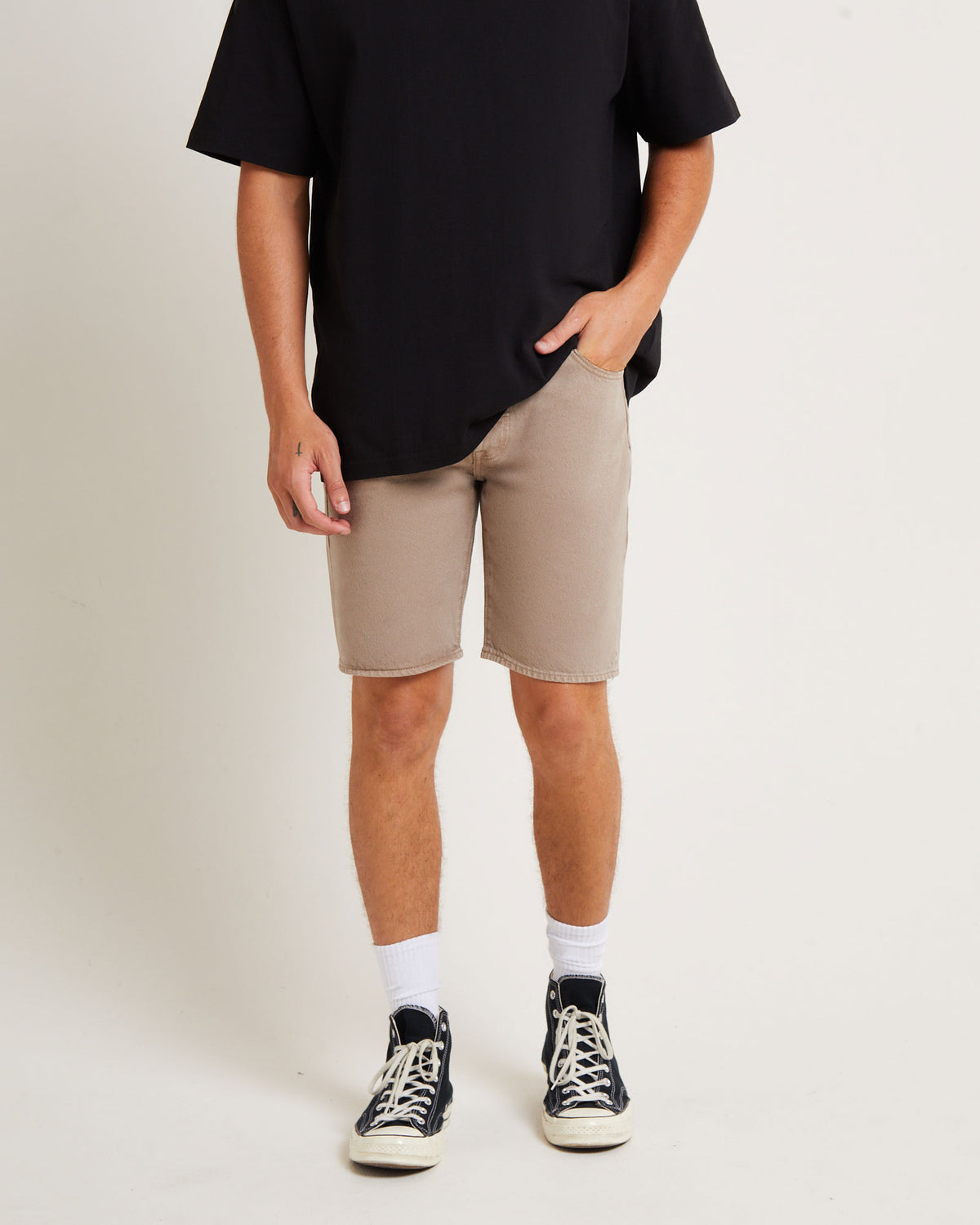 501 Denim Shorts in Beige BEIGE