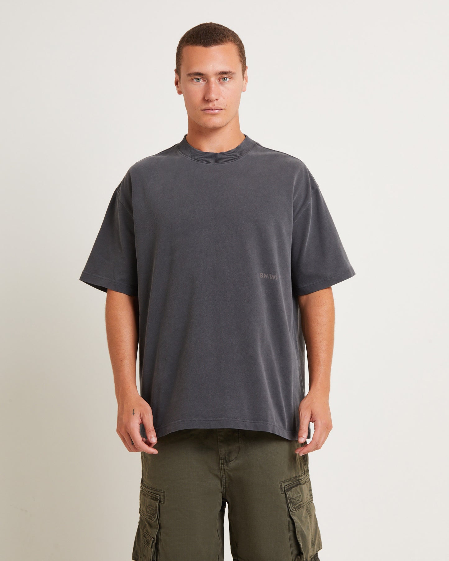Relative Regulations Short Sleeve T-Shirt in Pewter Grey