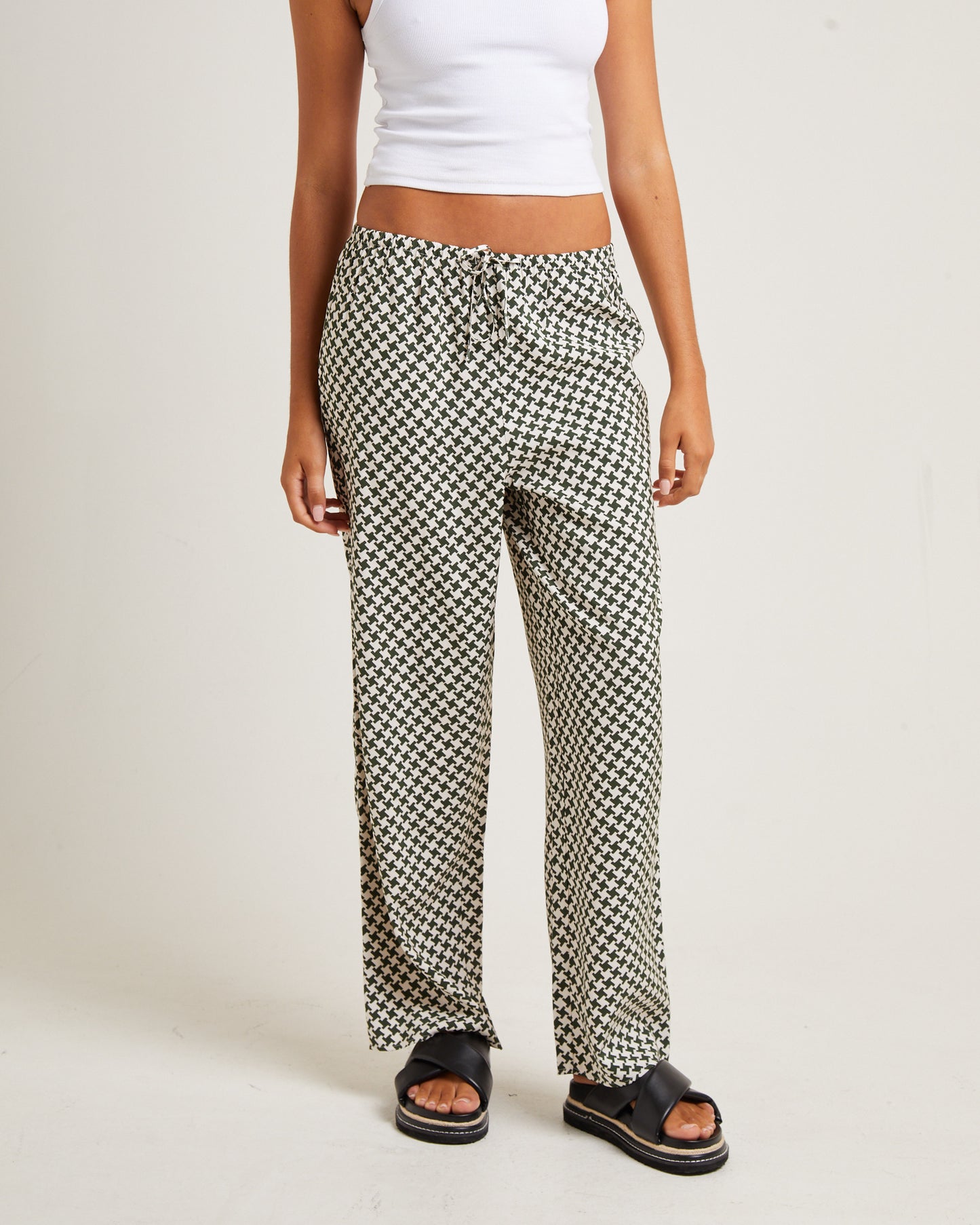 Minnie Crepe Pants Olive