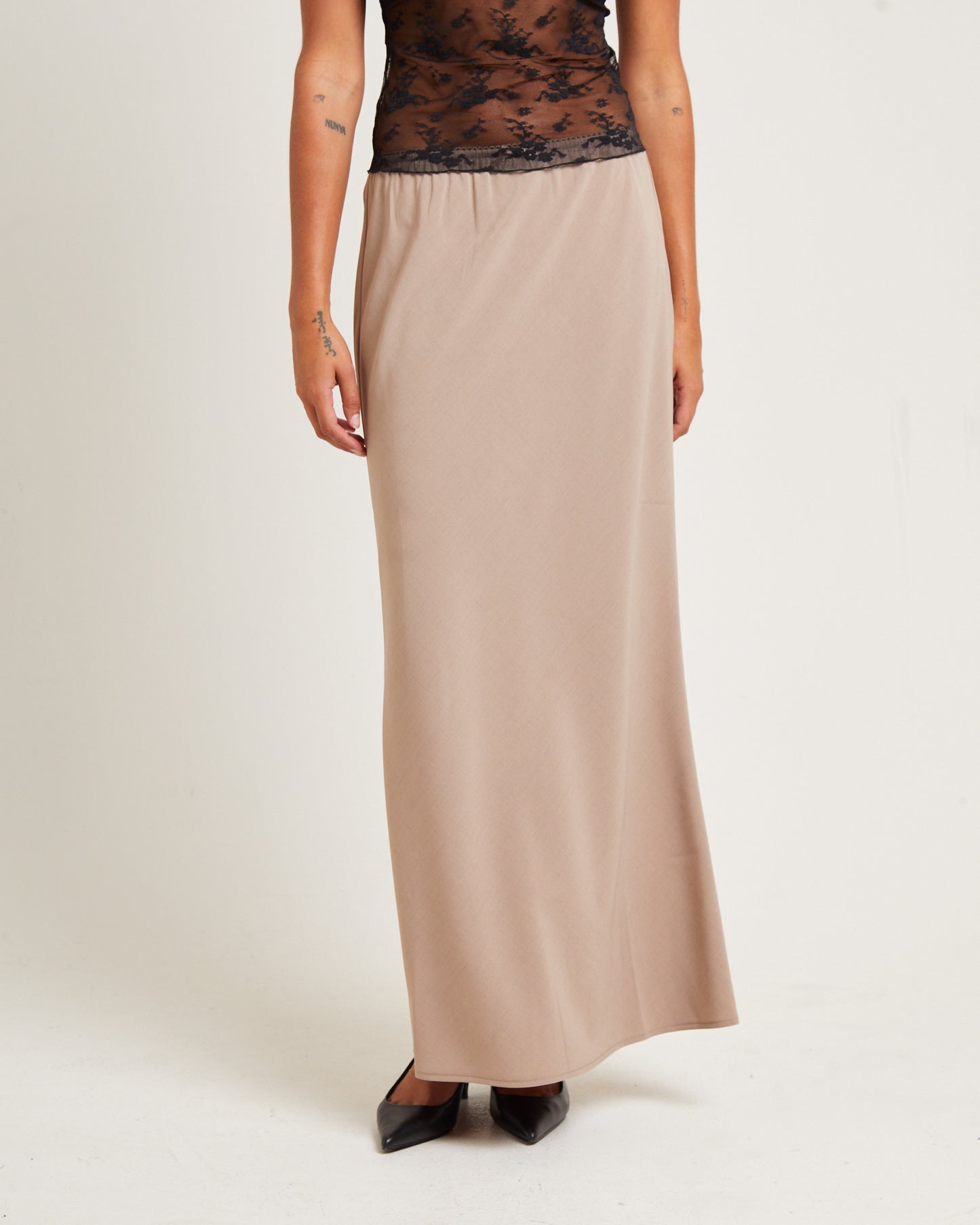 Mya Sweetheart Maxi Skirt Stone