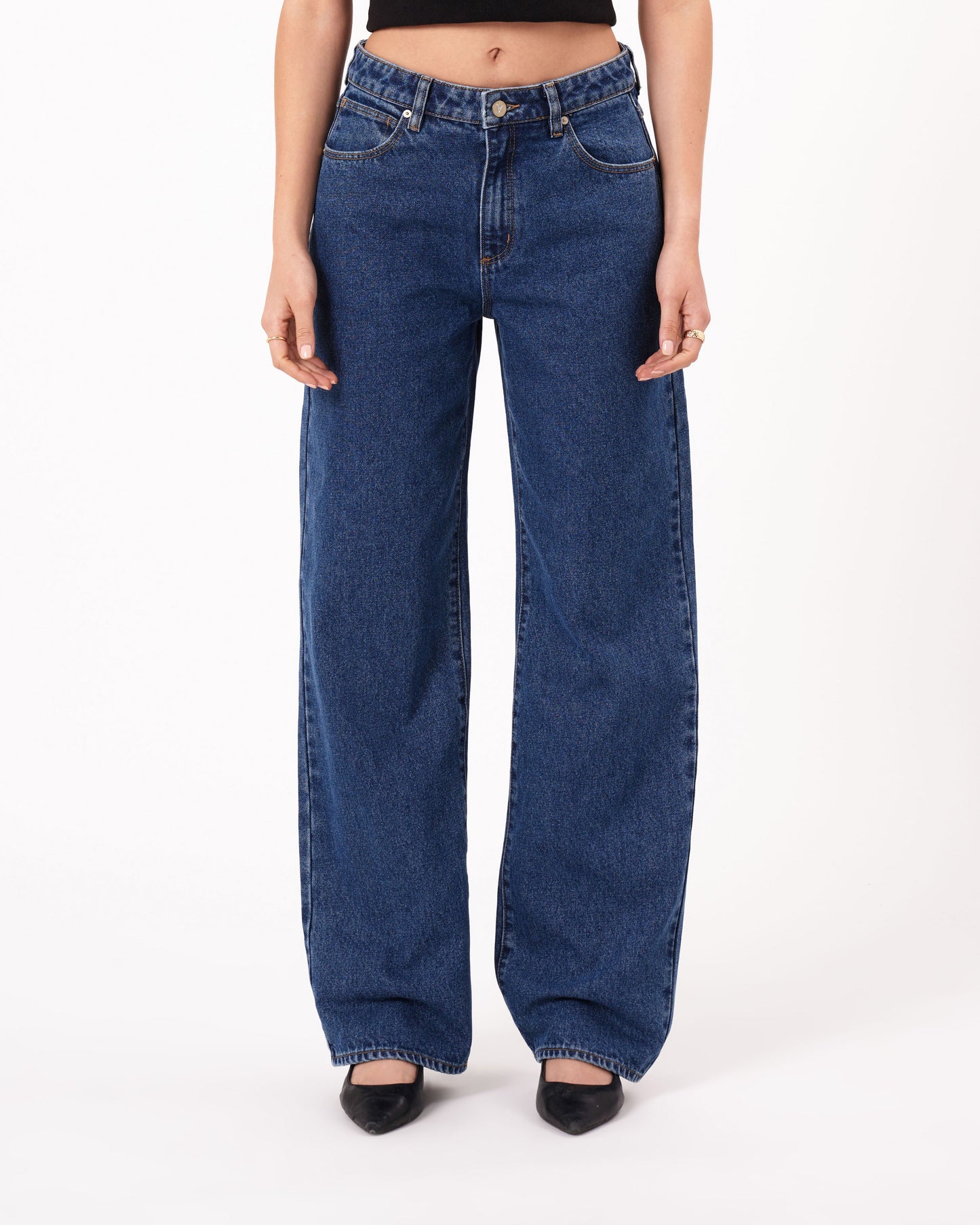 95 Mid Baggy Petite Denim Jeans Bella