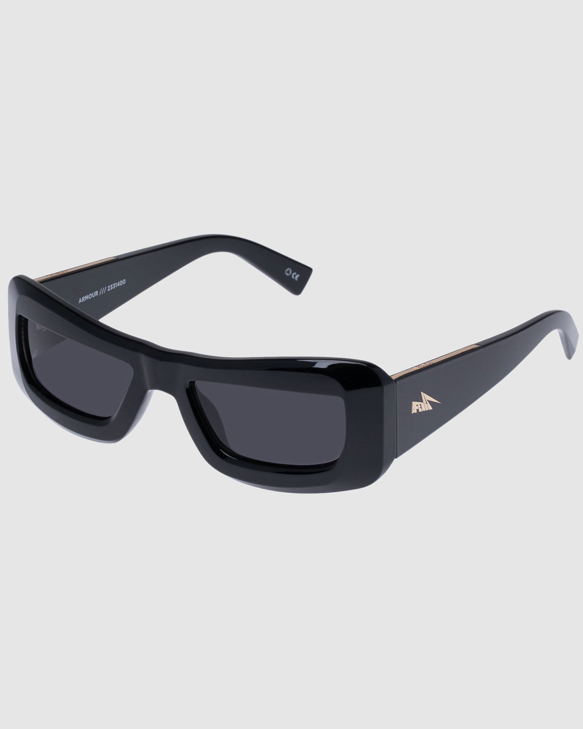 Afends X Le Specs Armour Sunglasses Black BLACK