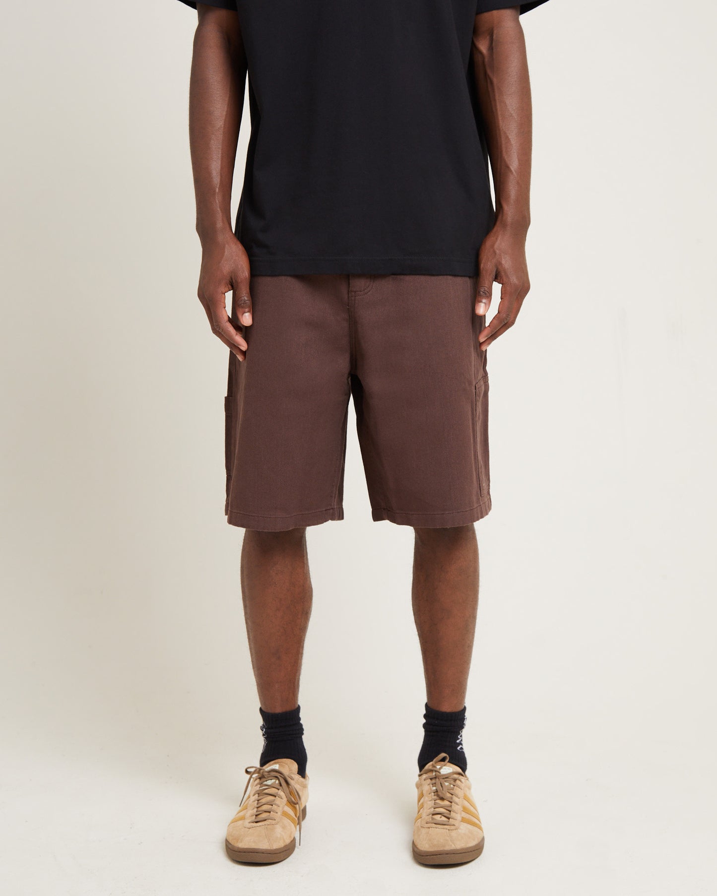 Harper Recycled Carpenter Shorts Coffee Brown