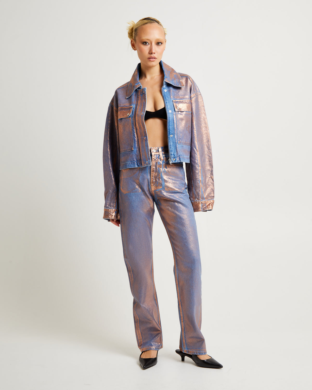 High Rise Straight Jeans Denim Medium DENIM MEDIUM