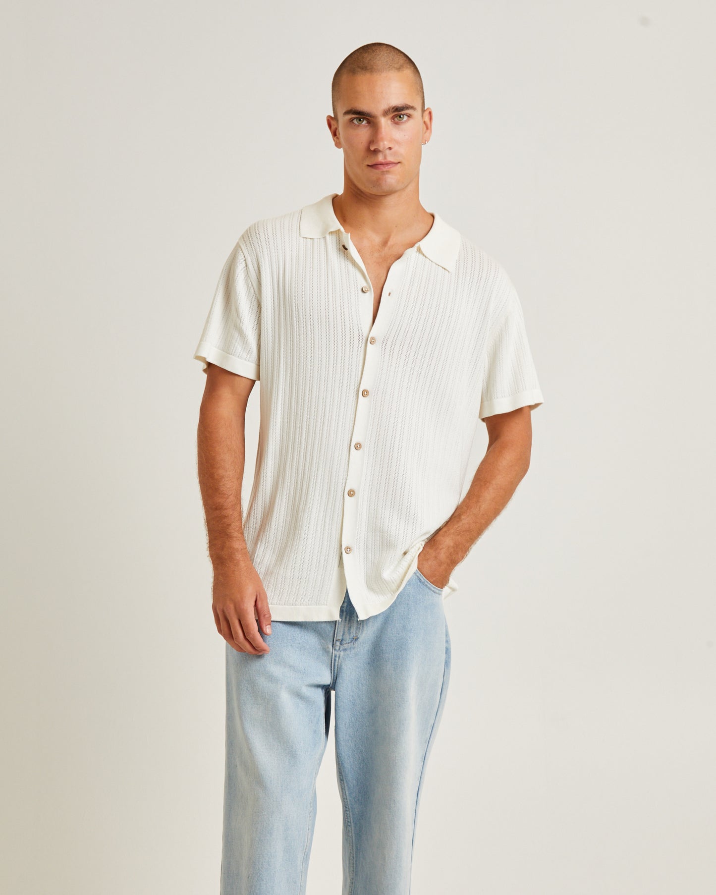 Intro Polo Short Sleeve Shirt White