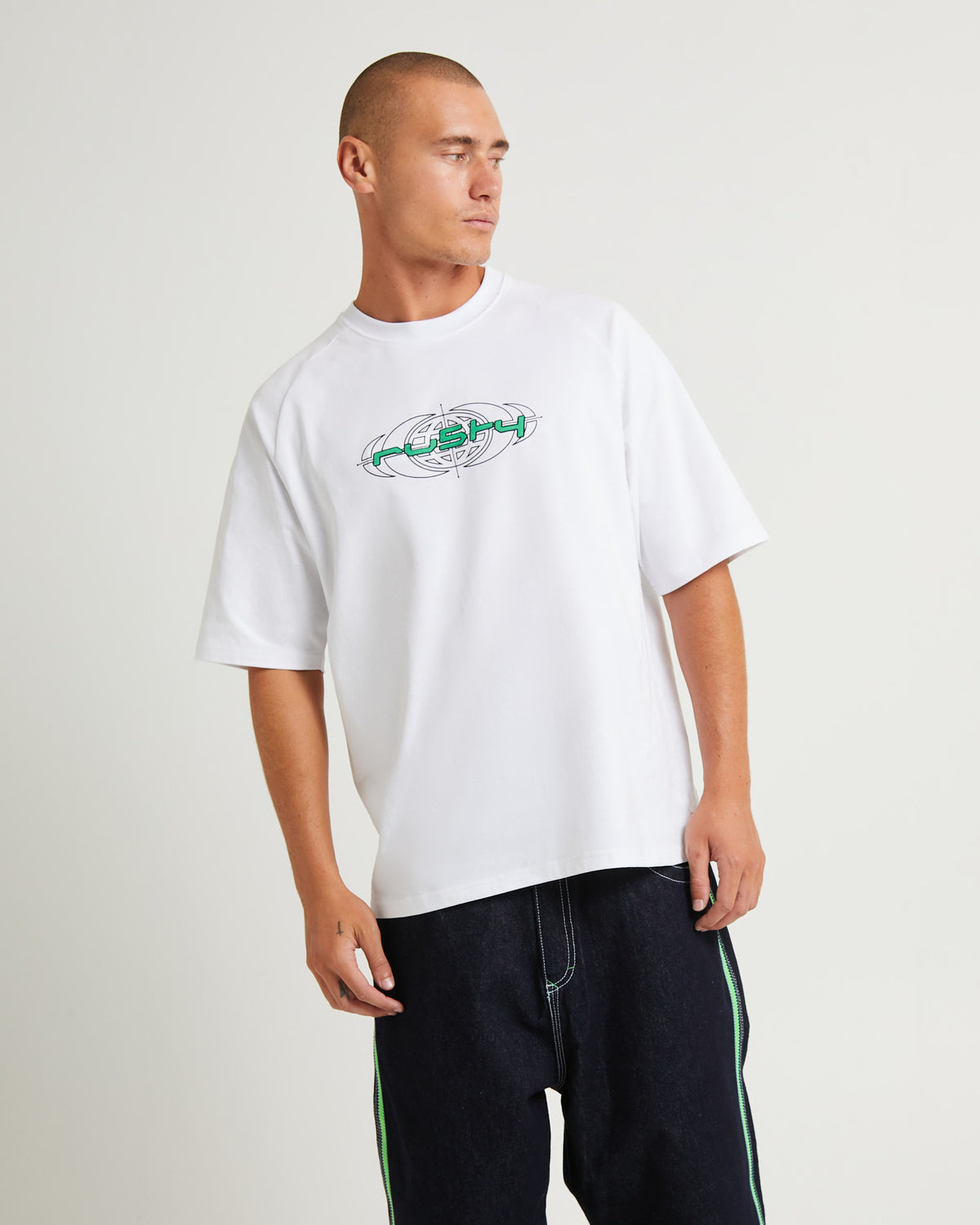 Morpheus Short Sleeve Raglan T-Shirt White WHITE