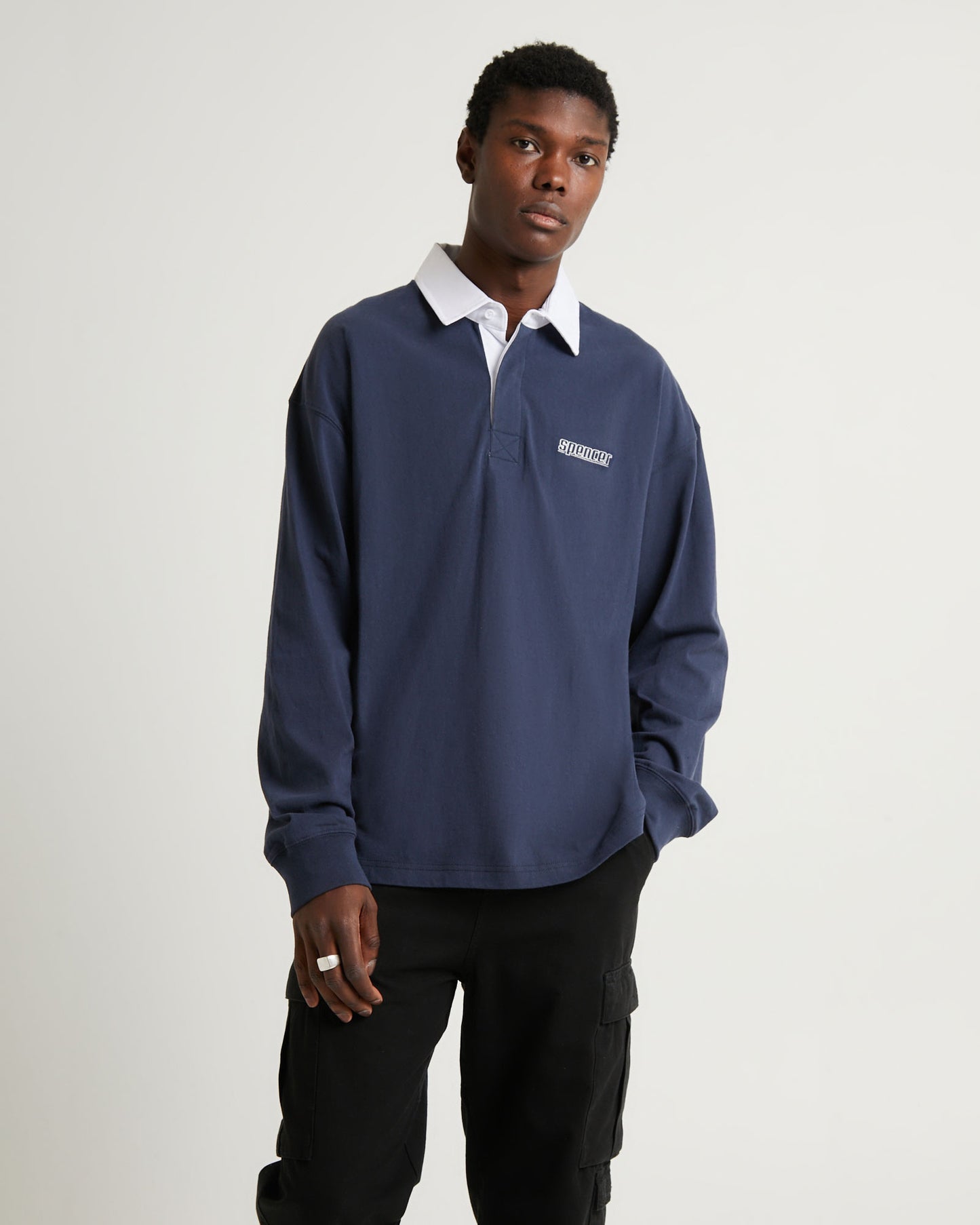 1992 Long Sleeve Polo Navy