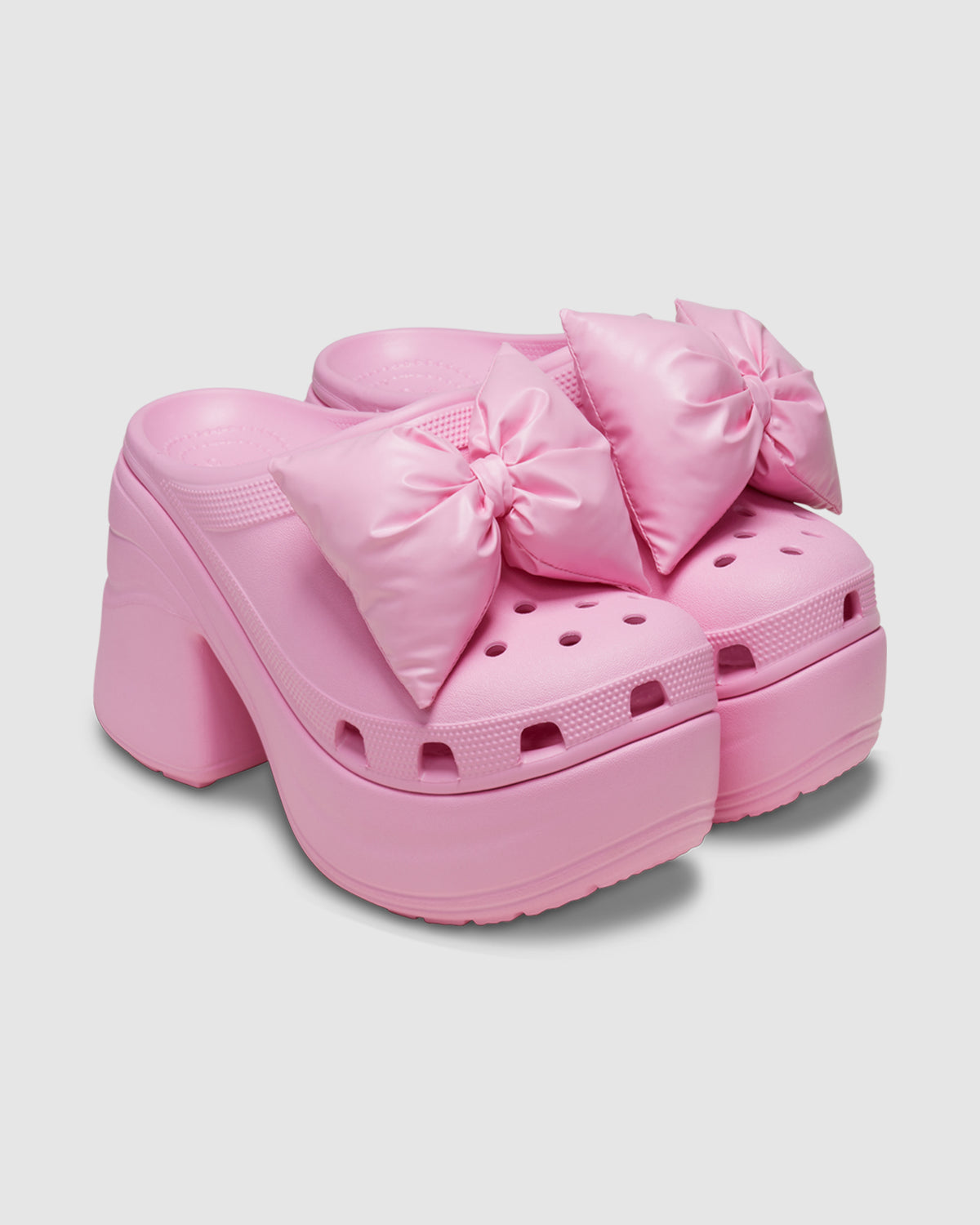 Siren Bow Clogs PINK TWEED
