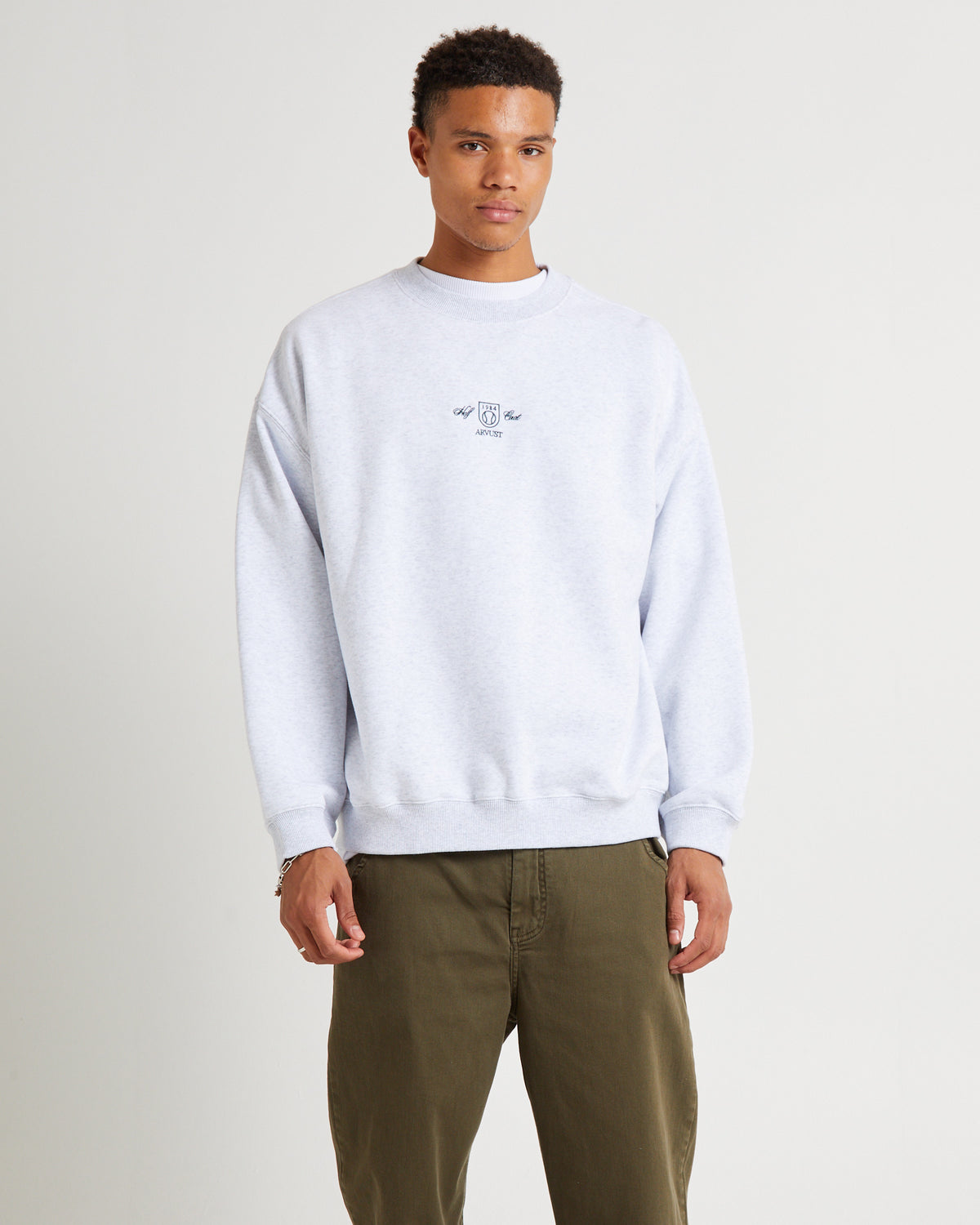 Service Crew Neck Jumper FROST MARLE