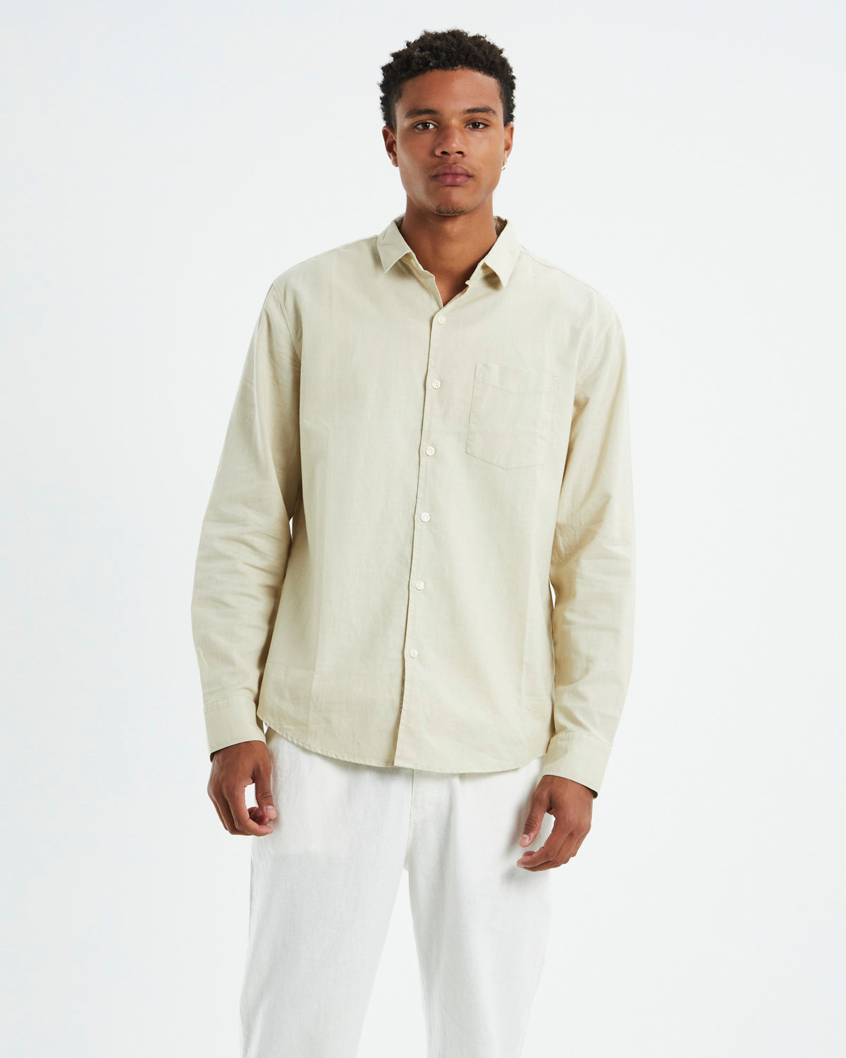 Grover Long Sleeve Len Shirt OFF WHIT
