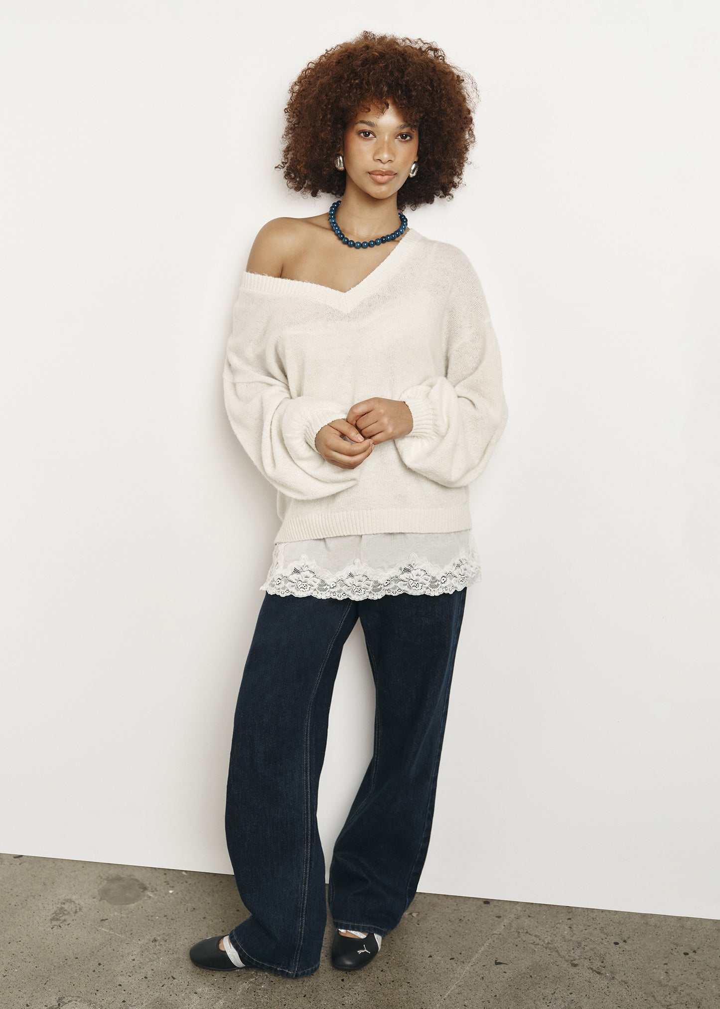 Alexa Mid Rise Relaxed Denim Jeans