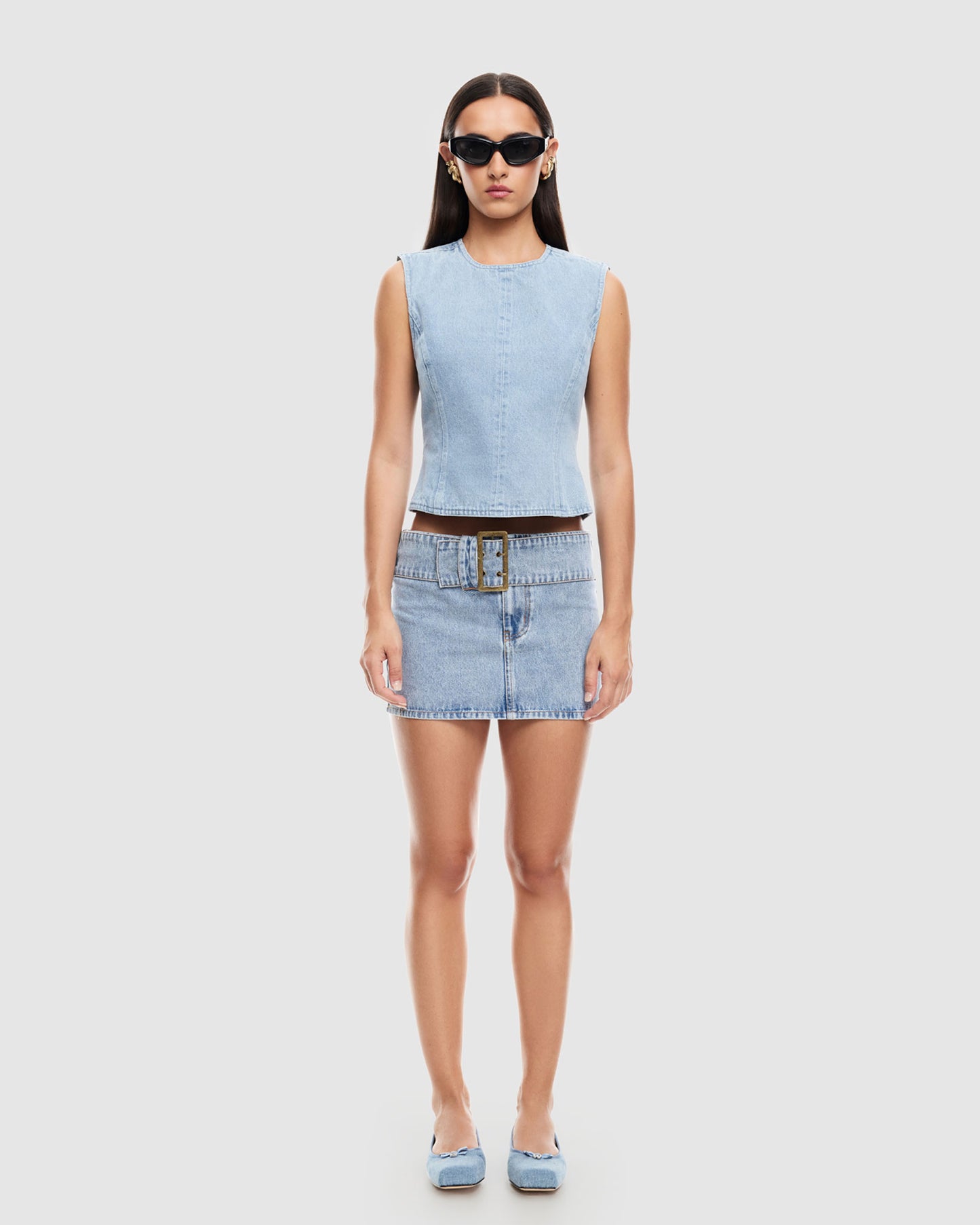 Uma Mini Denim Skirt