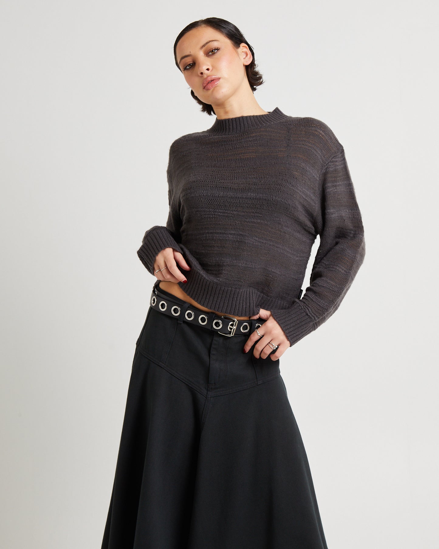 Slub Ladder Knit Jumper