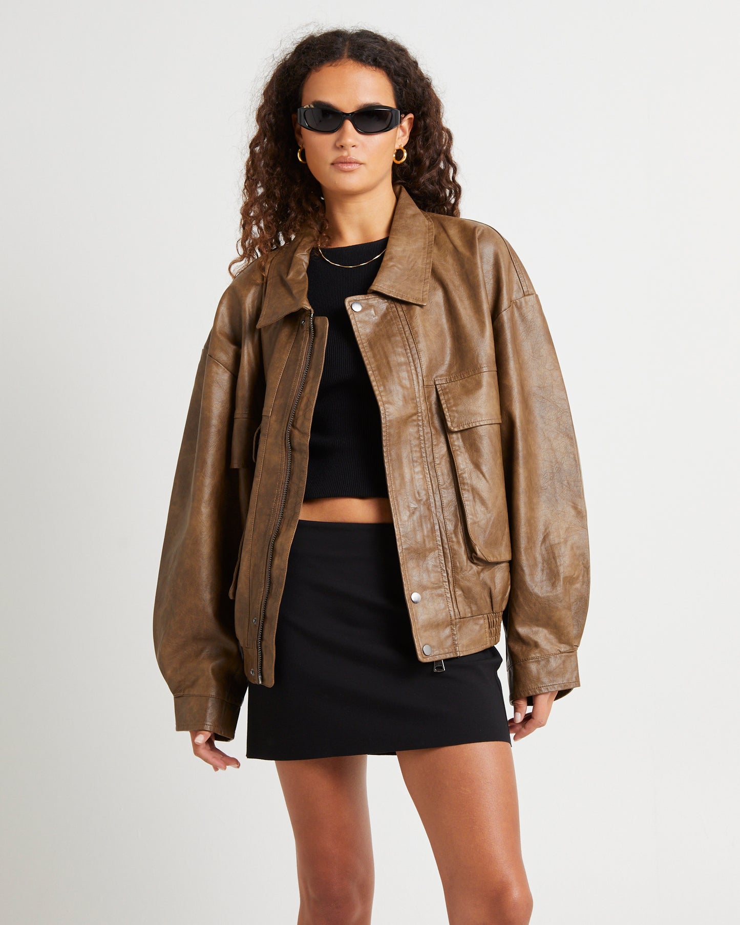 Jen Oversized Patch Pocket Jacket