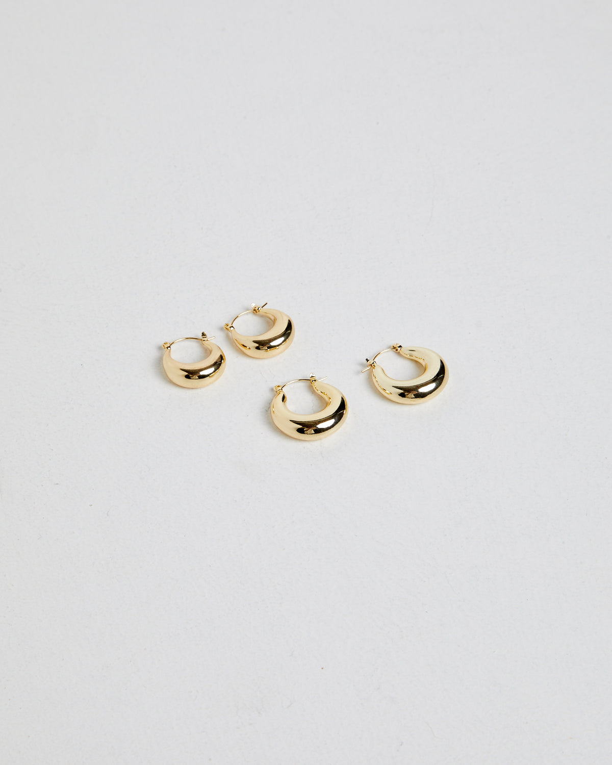 14K Gold Classic Core Hoop Pack GOLD