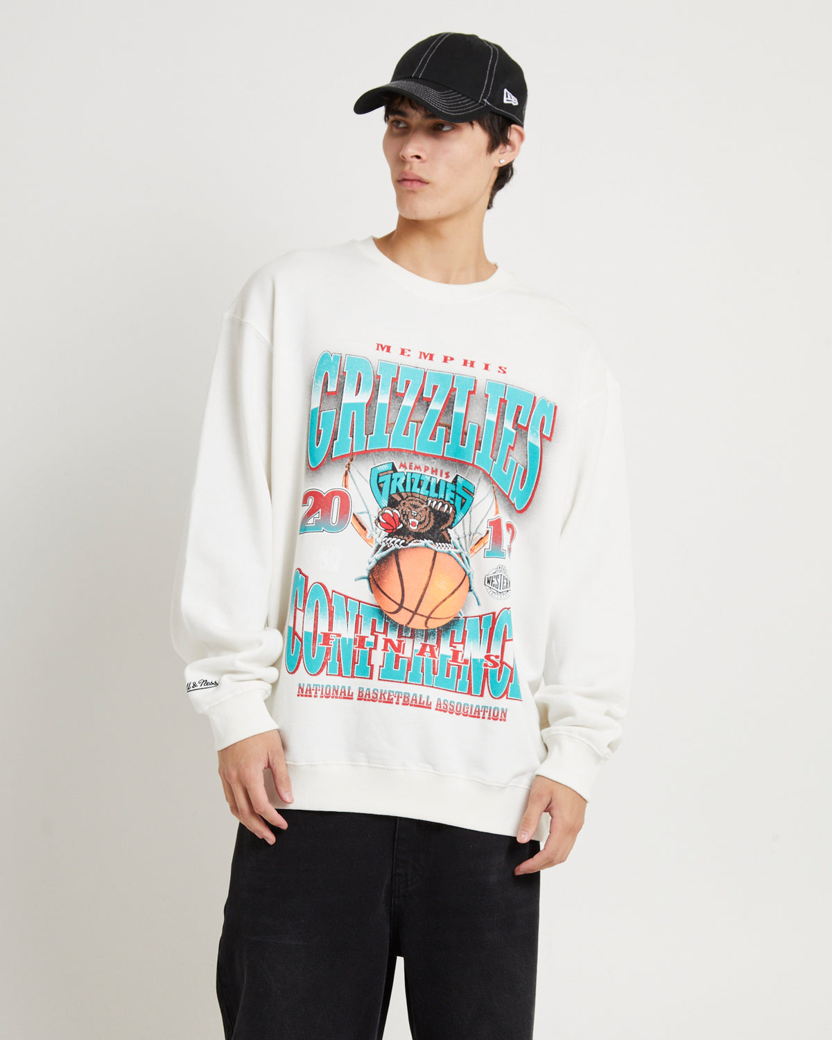 Tri 2.0 Grizzlies Crew Vintage White VINTAGE WHITE