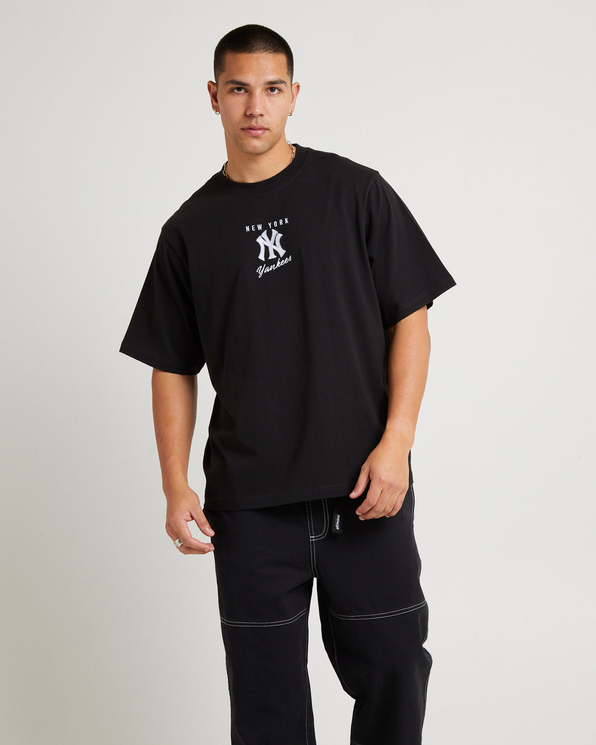 Tri Logo Heavyweight T-Shirt BLACK
