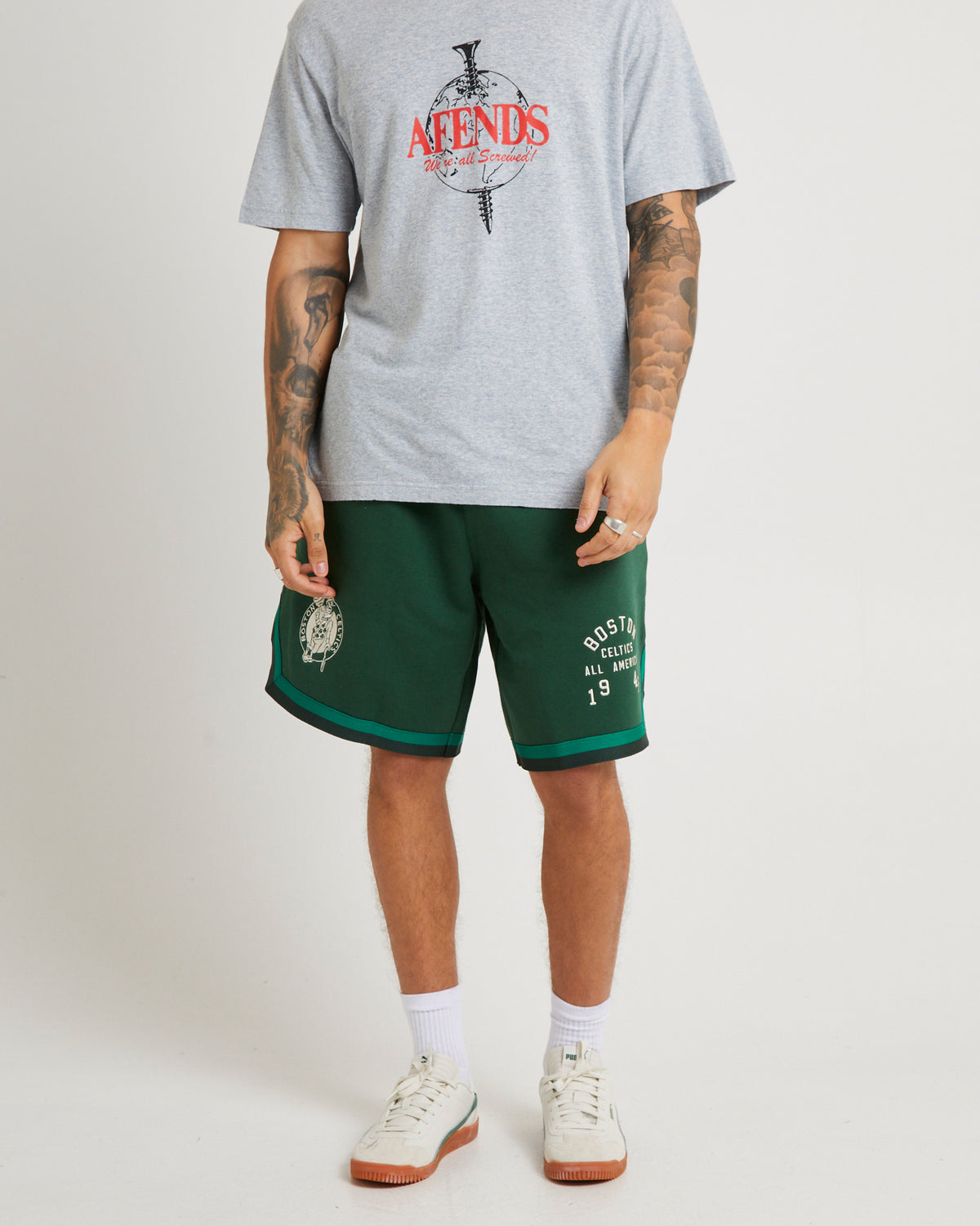 Boston Celtics All American Shorts FADED OK GREEN