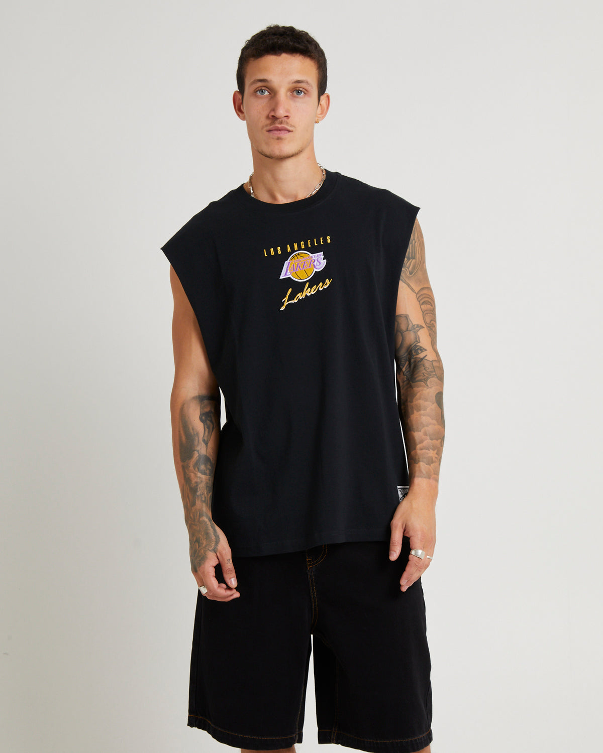 Tri Logo Muscle Lakers BLACK