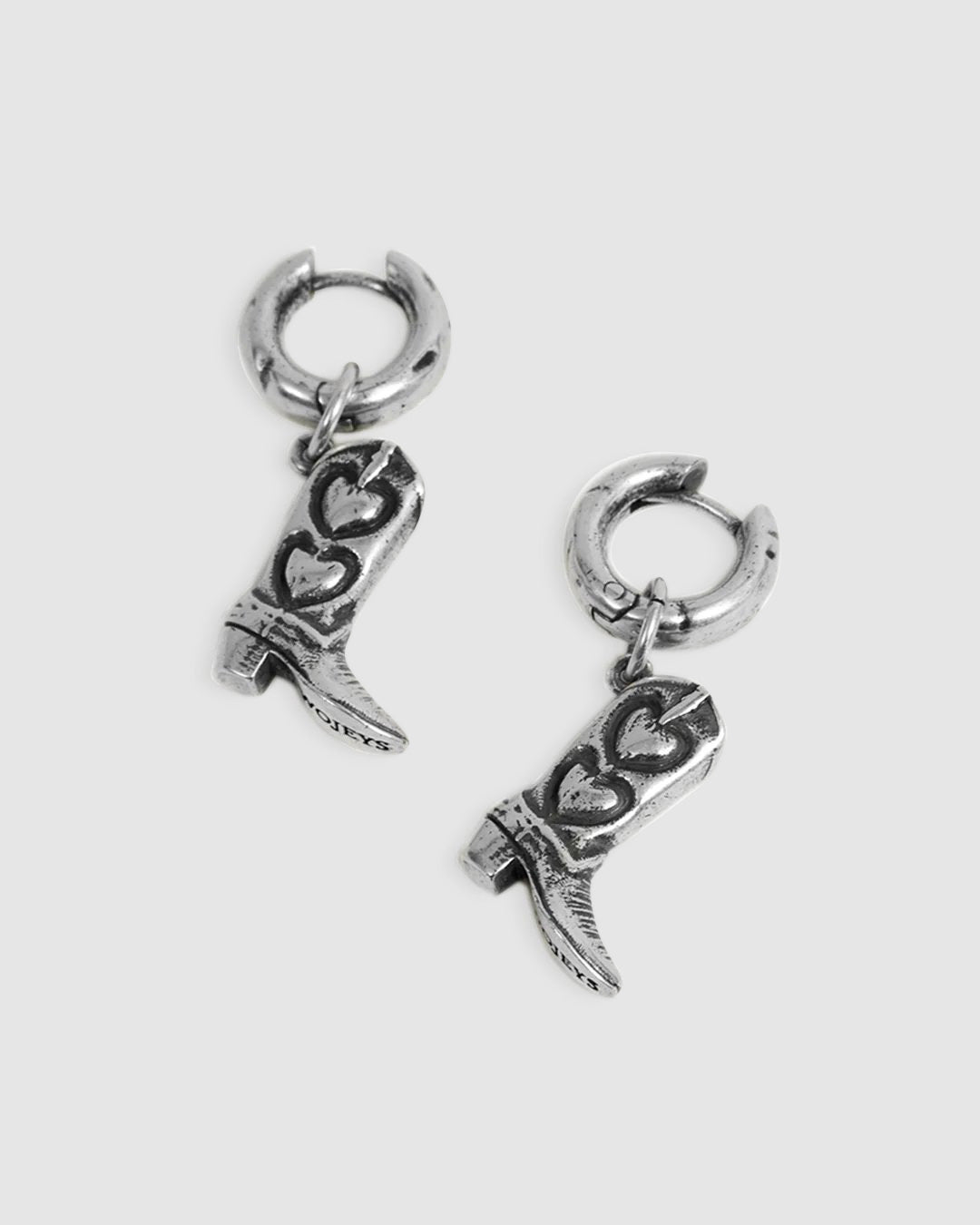 Boots Earrings Silver