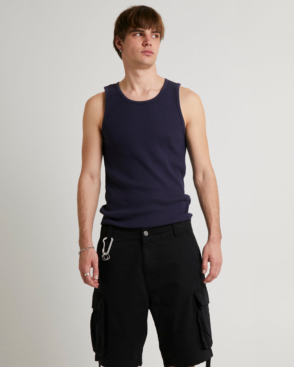 Waffle Singlet NAVY