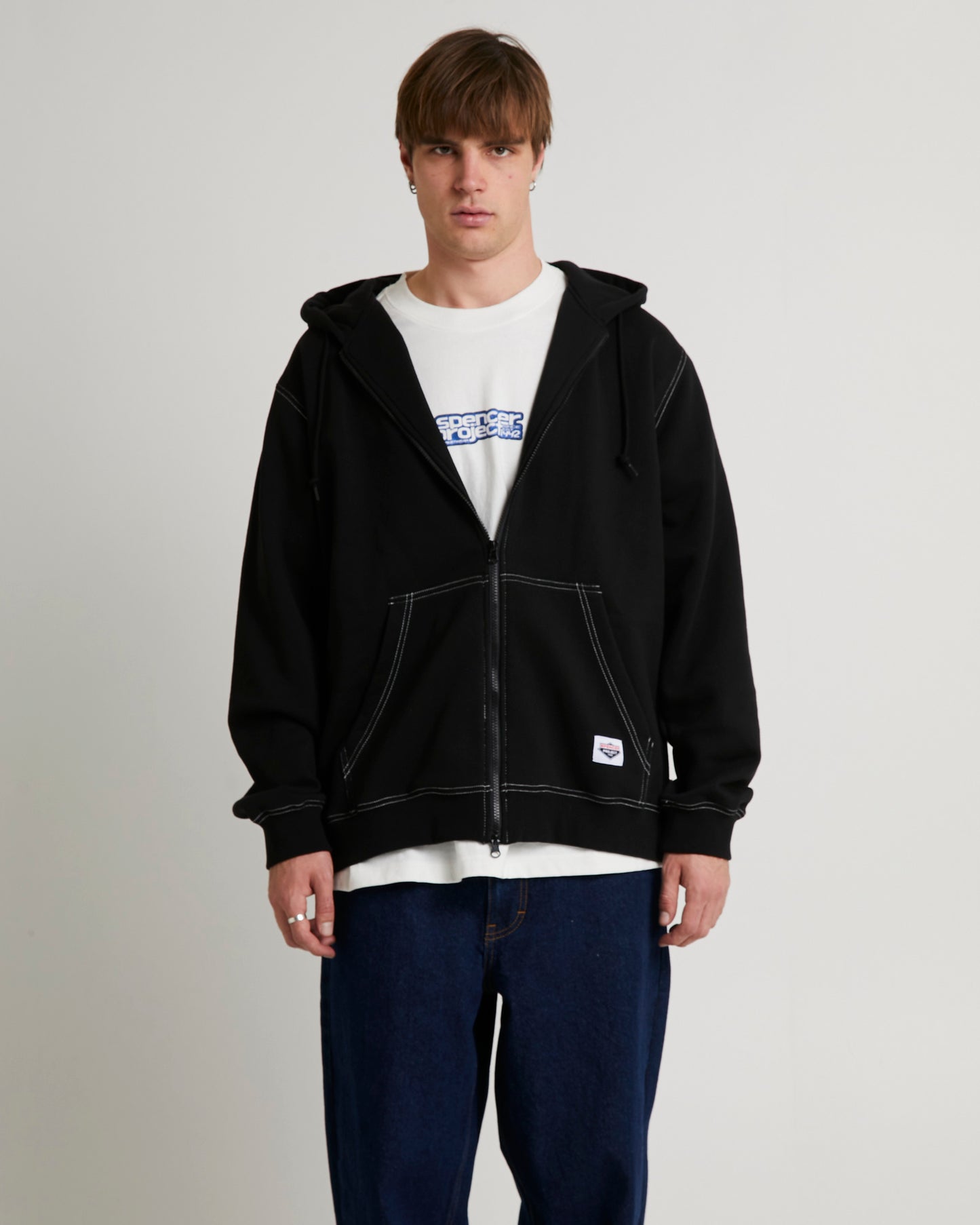 Workwear Zip Through Hoodie
